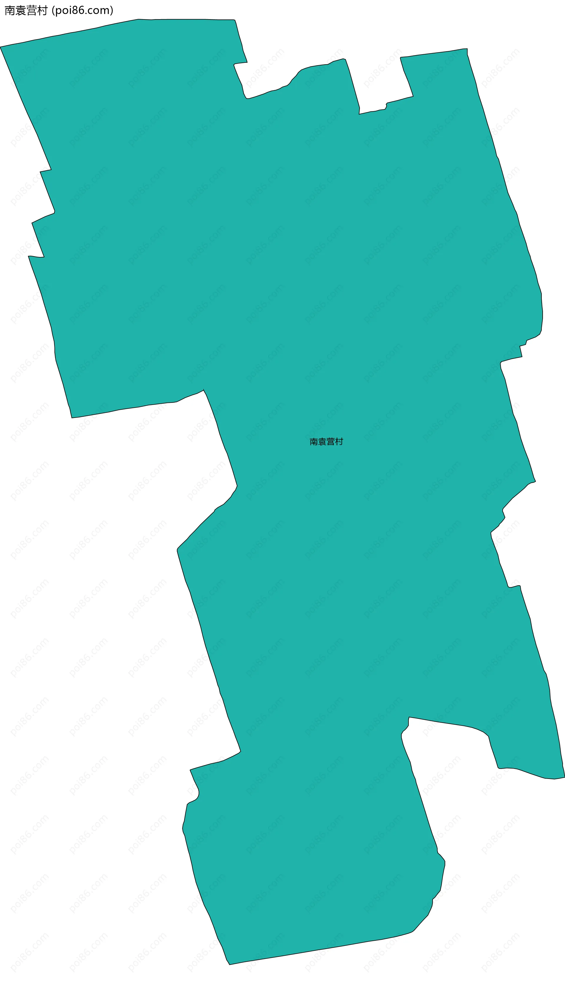 南袁营村边界地图