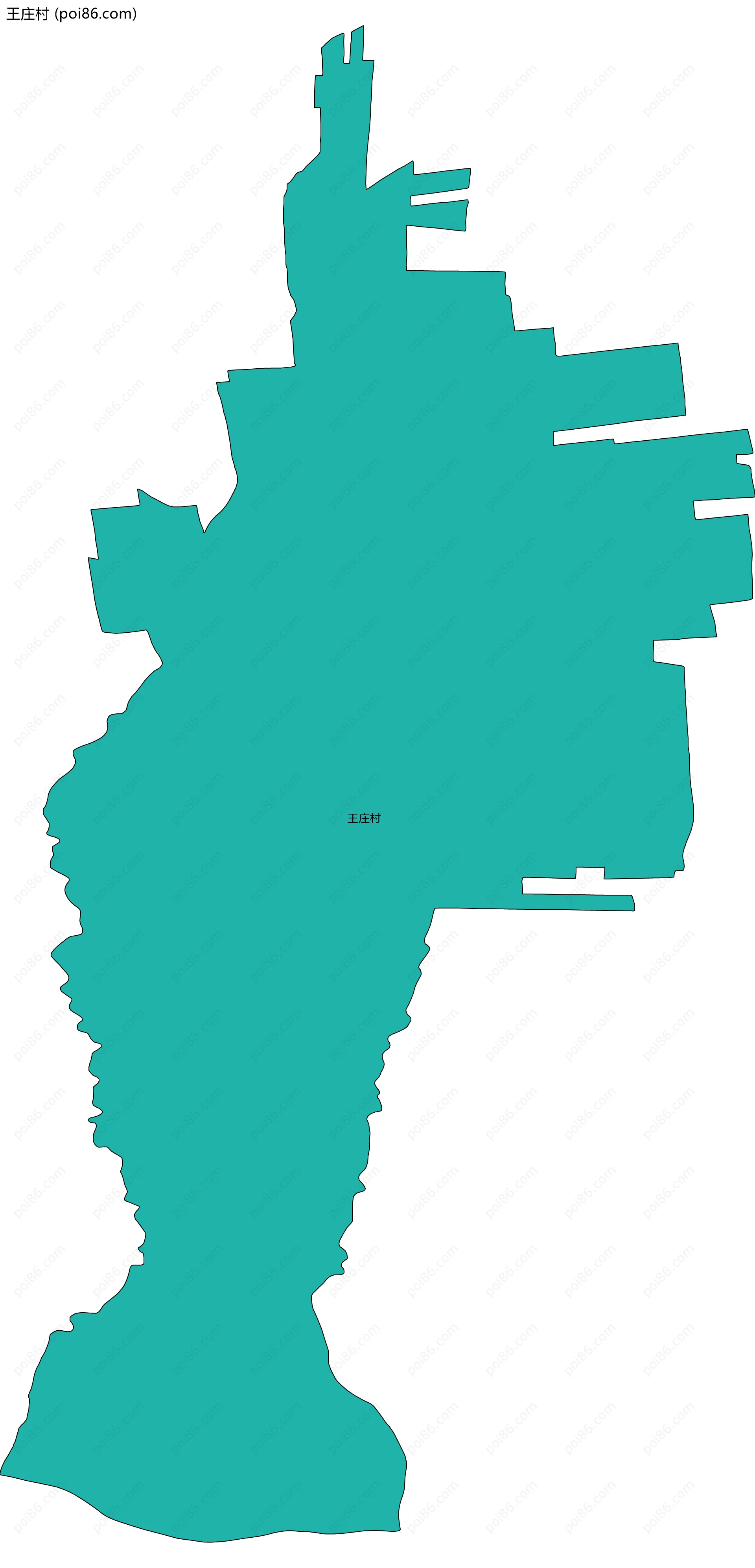王庄村边界地图