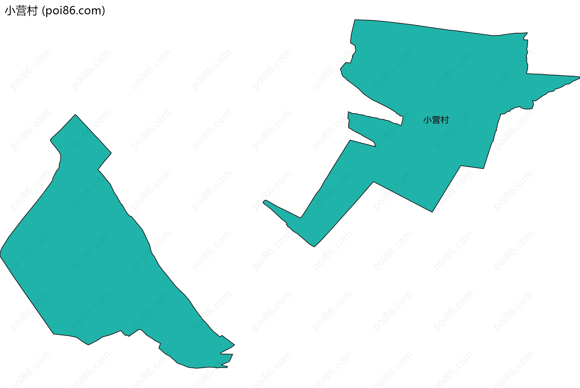 小营村边界地图
