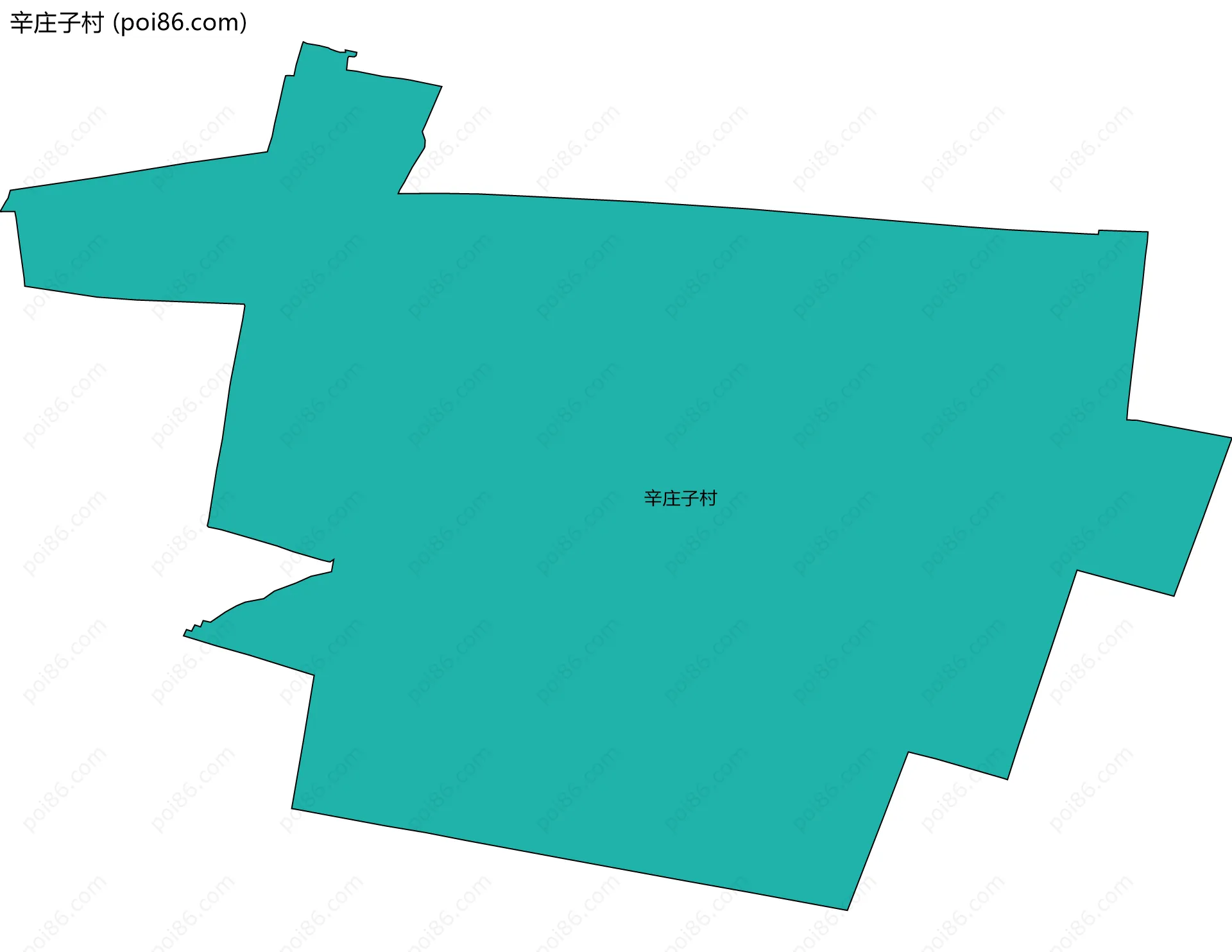 辛庄子村边界地图