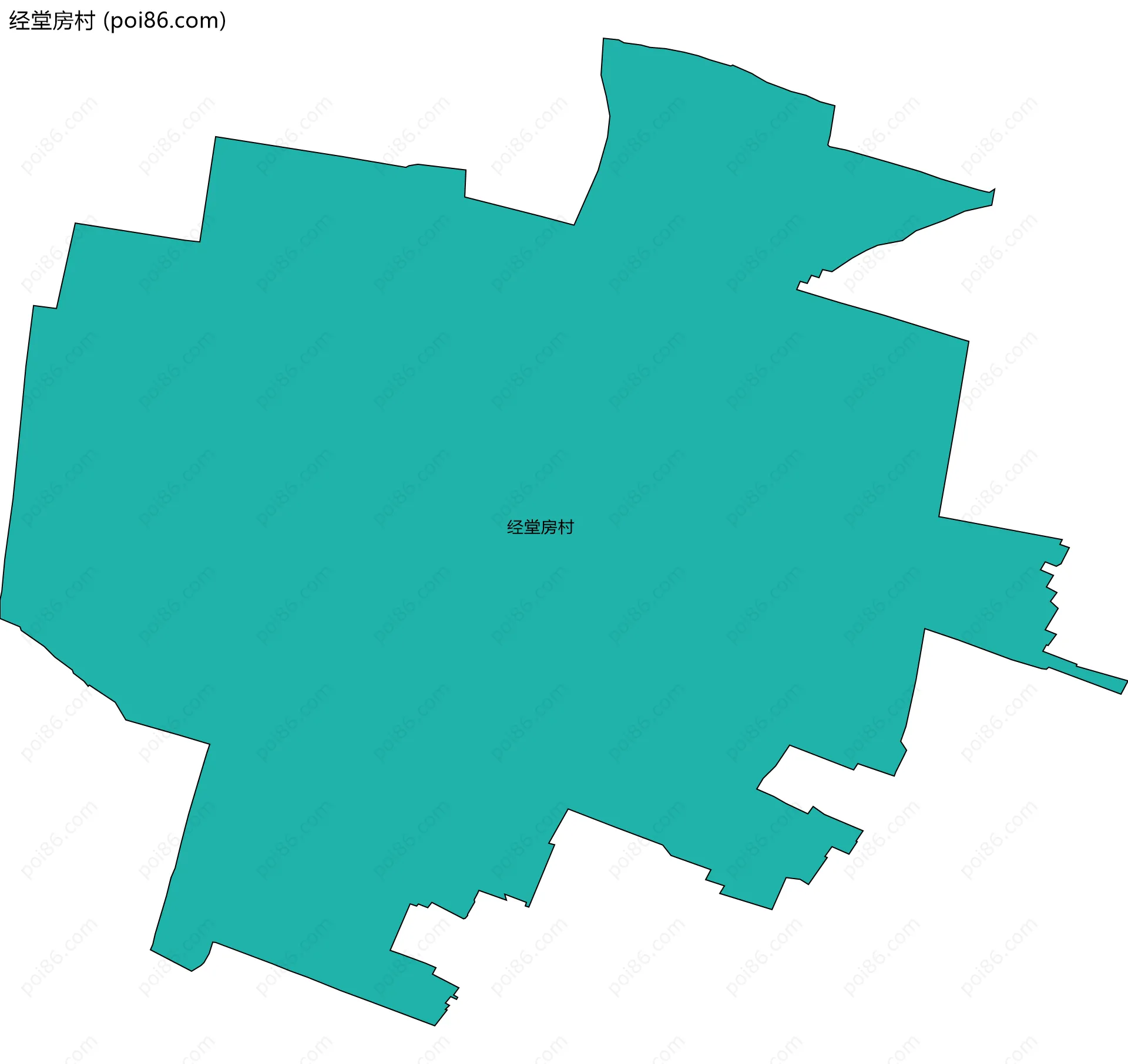经堂房村边界地图