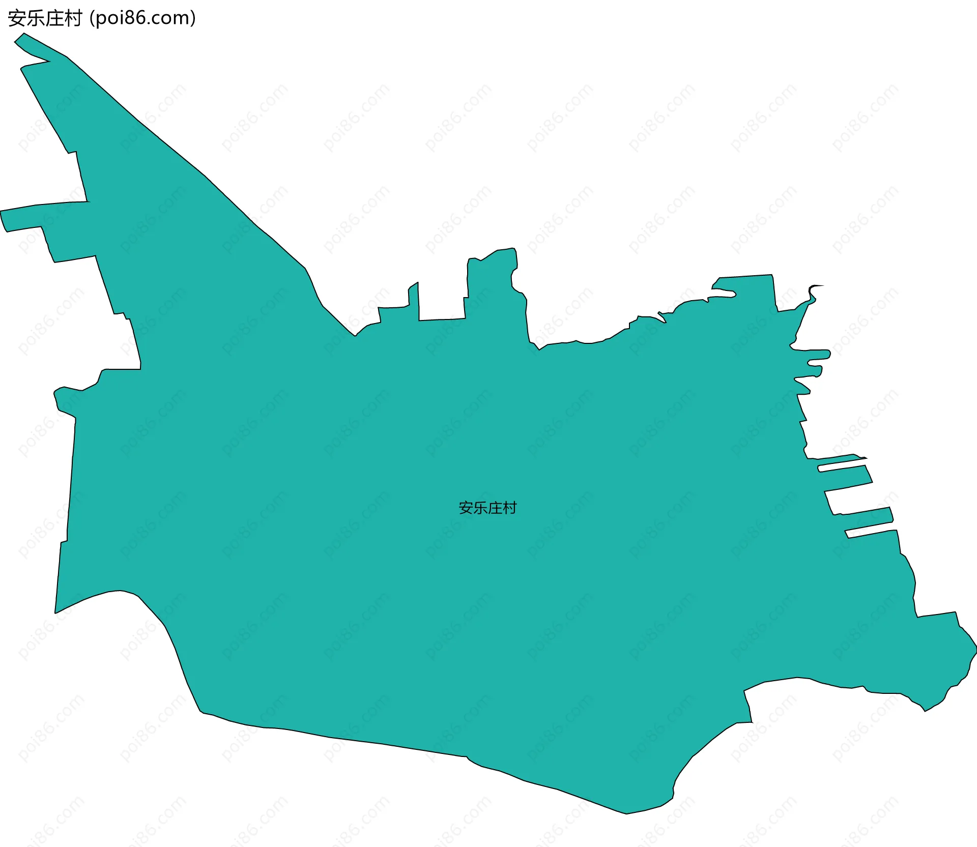 安乐庄村边界地图