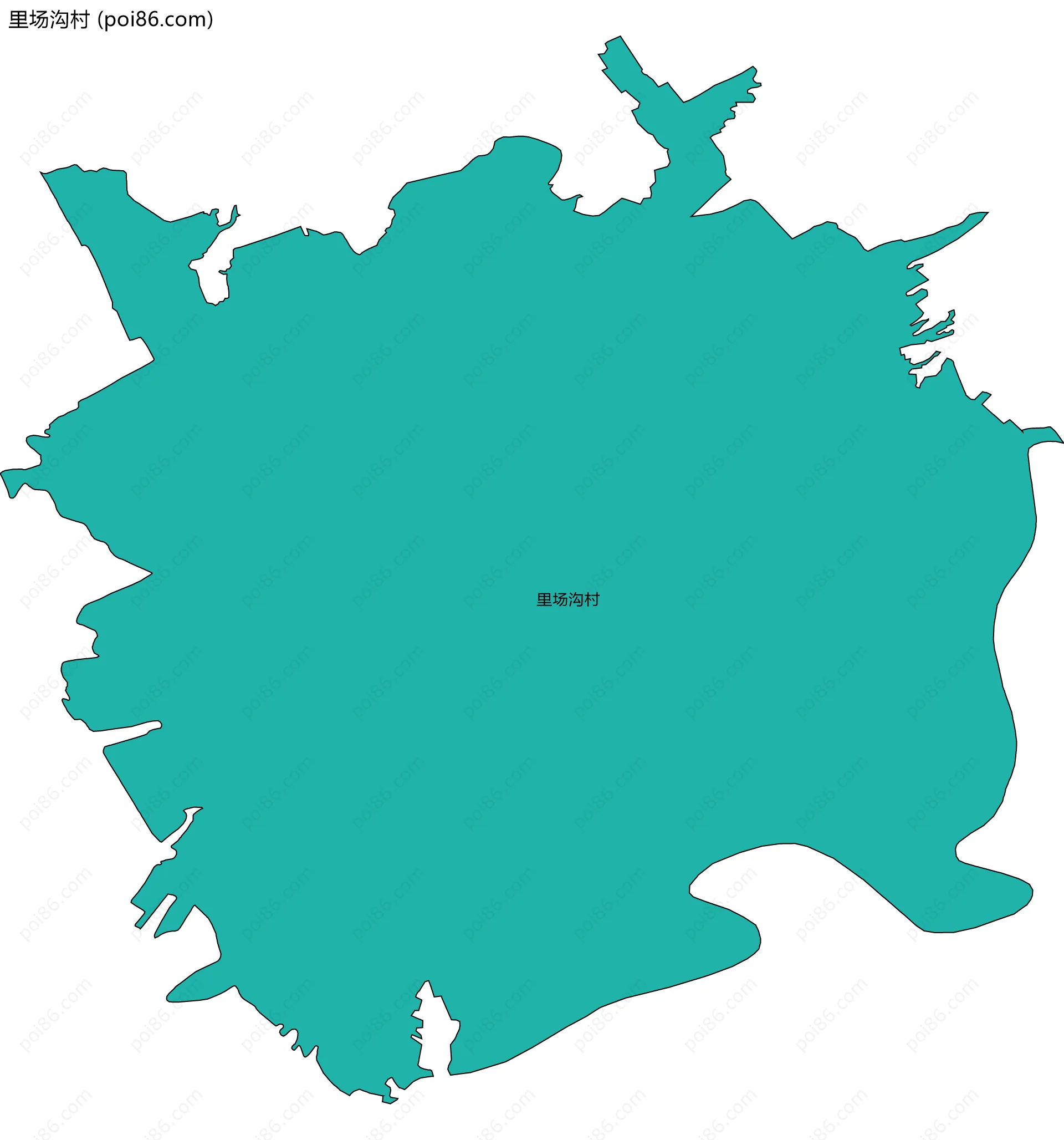 里场沟村边界地图