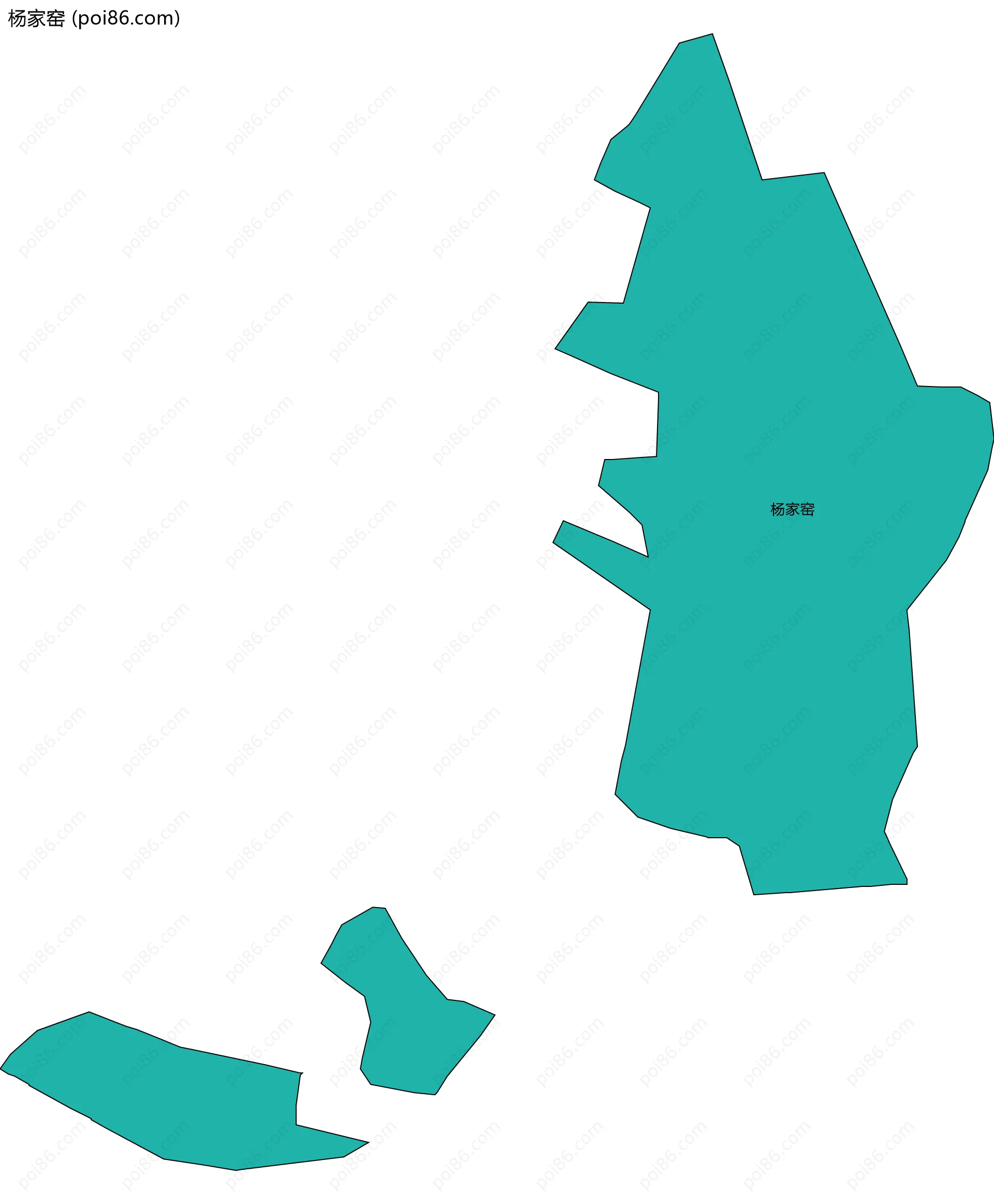 杨家窑边界地图