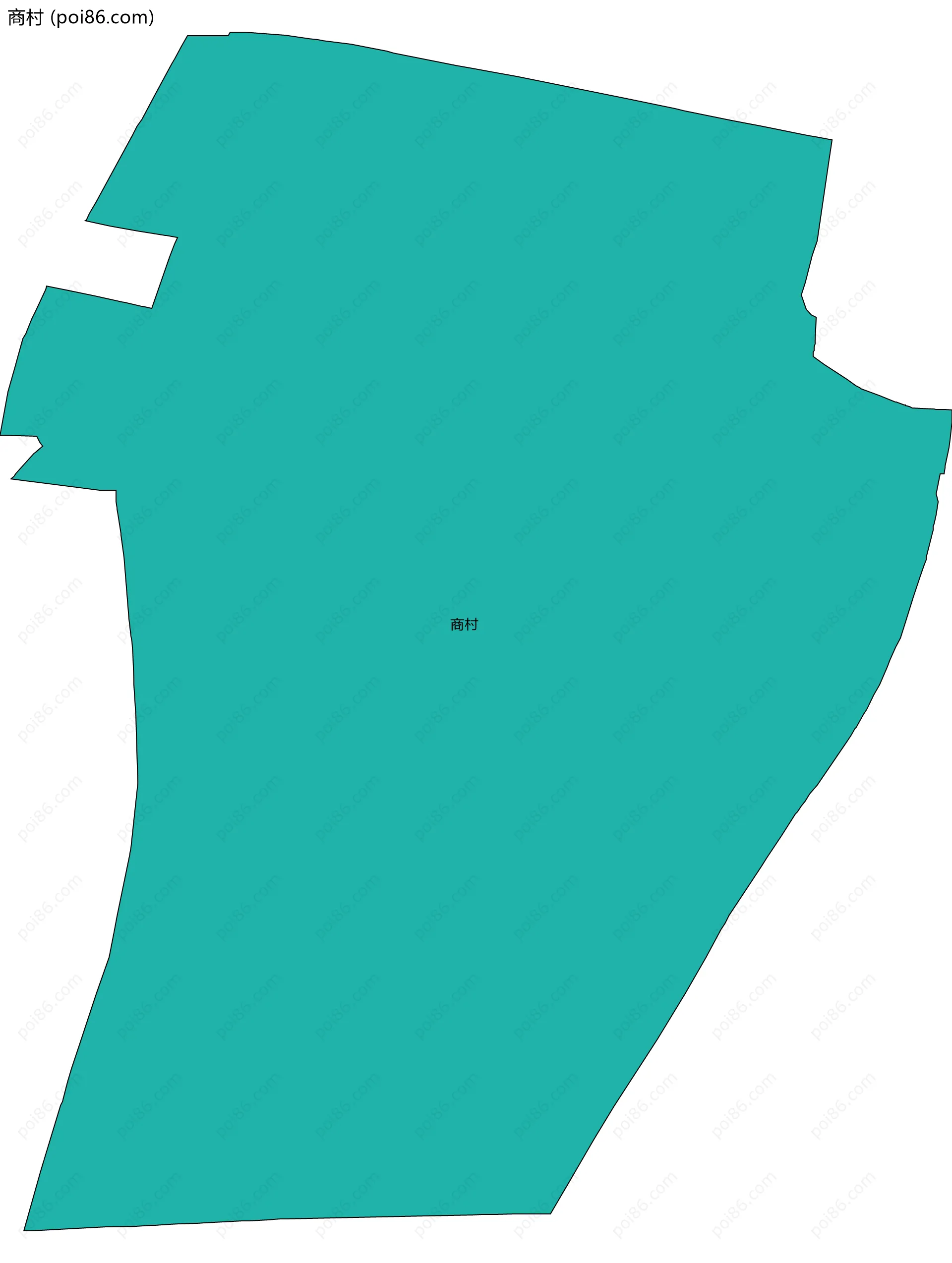 商村边界地图