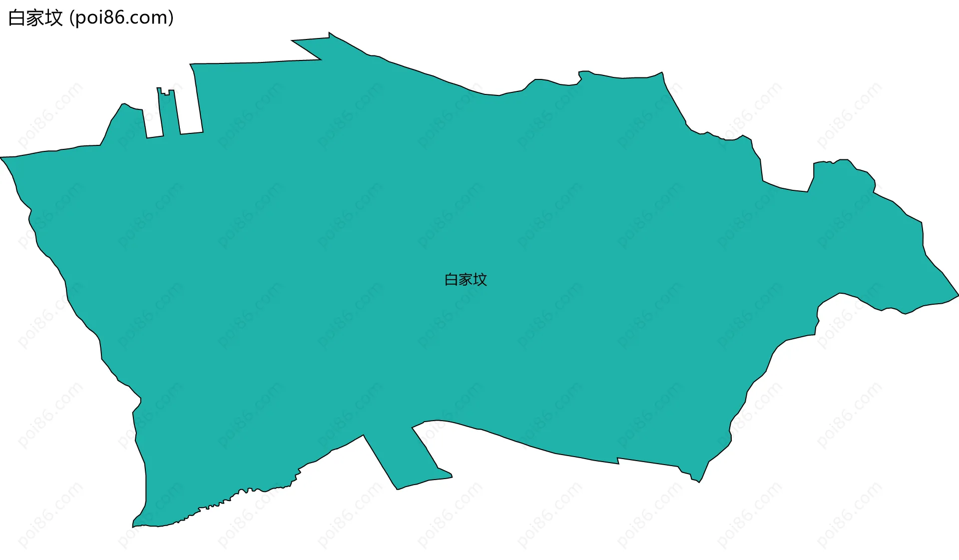 白家坟边界地图