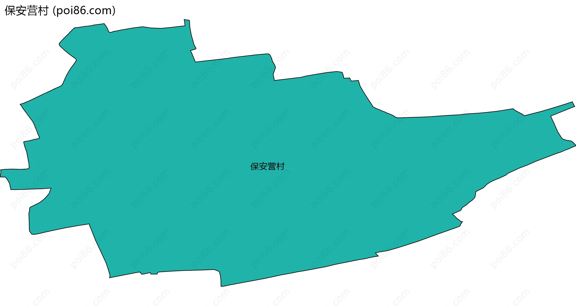 保安营村边界地图