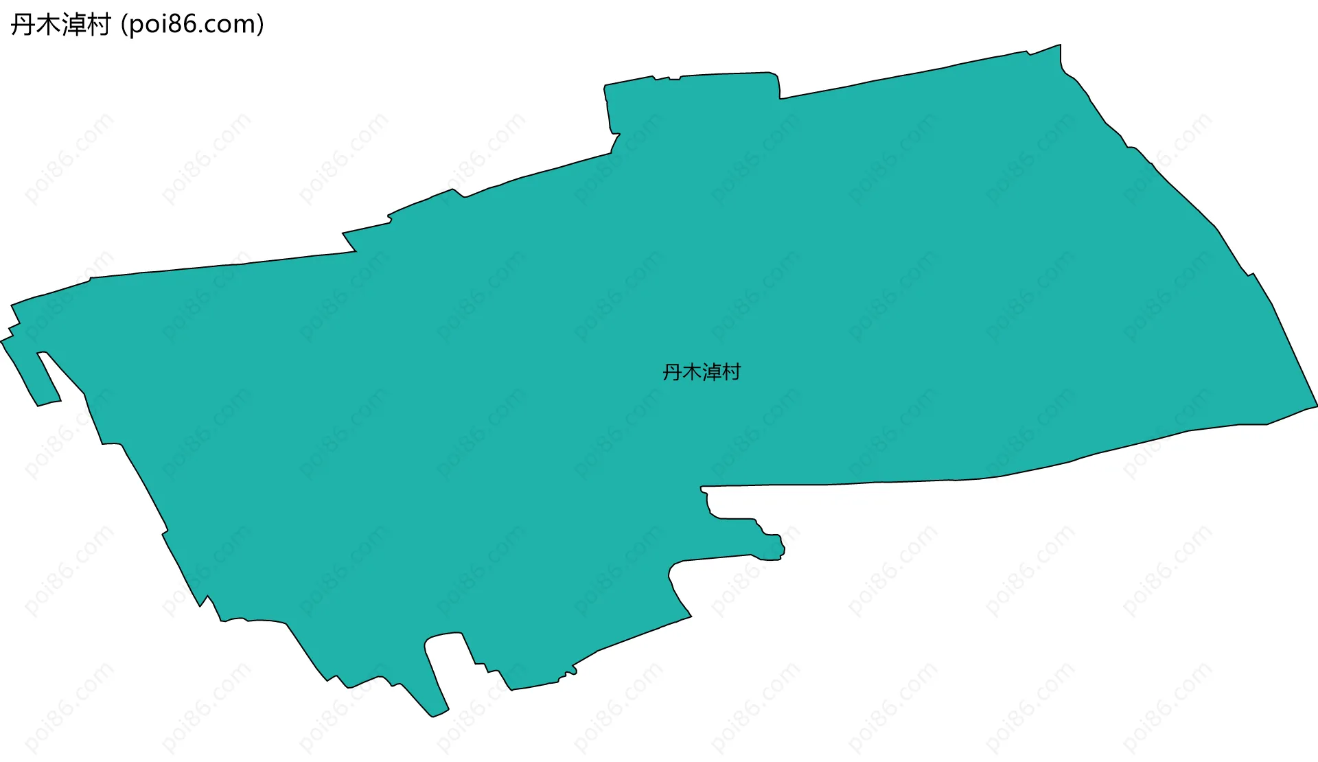 丹木淖村边界地图