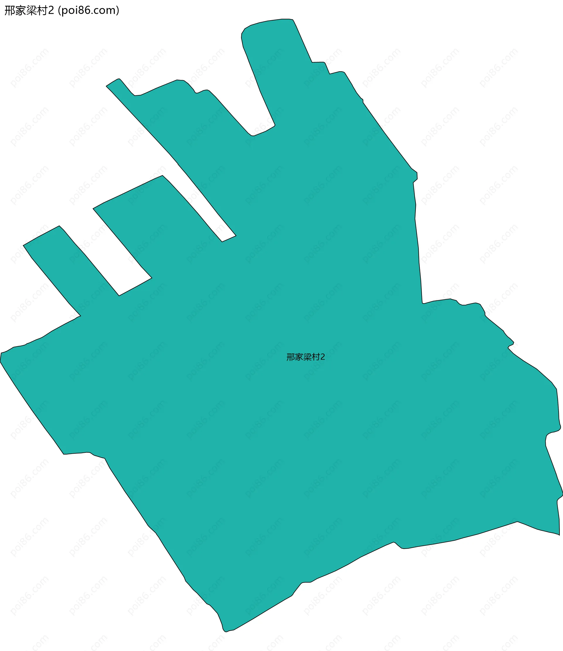 邢家梁村2边界地图