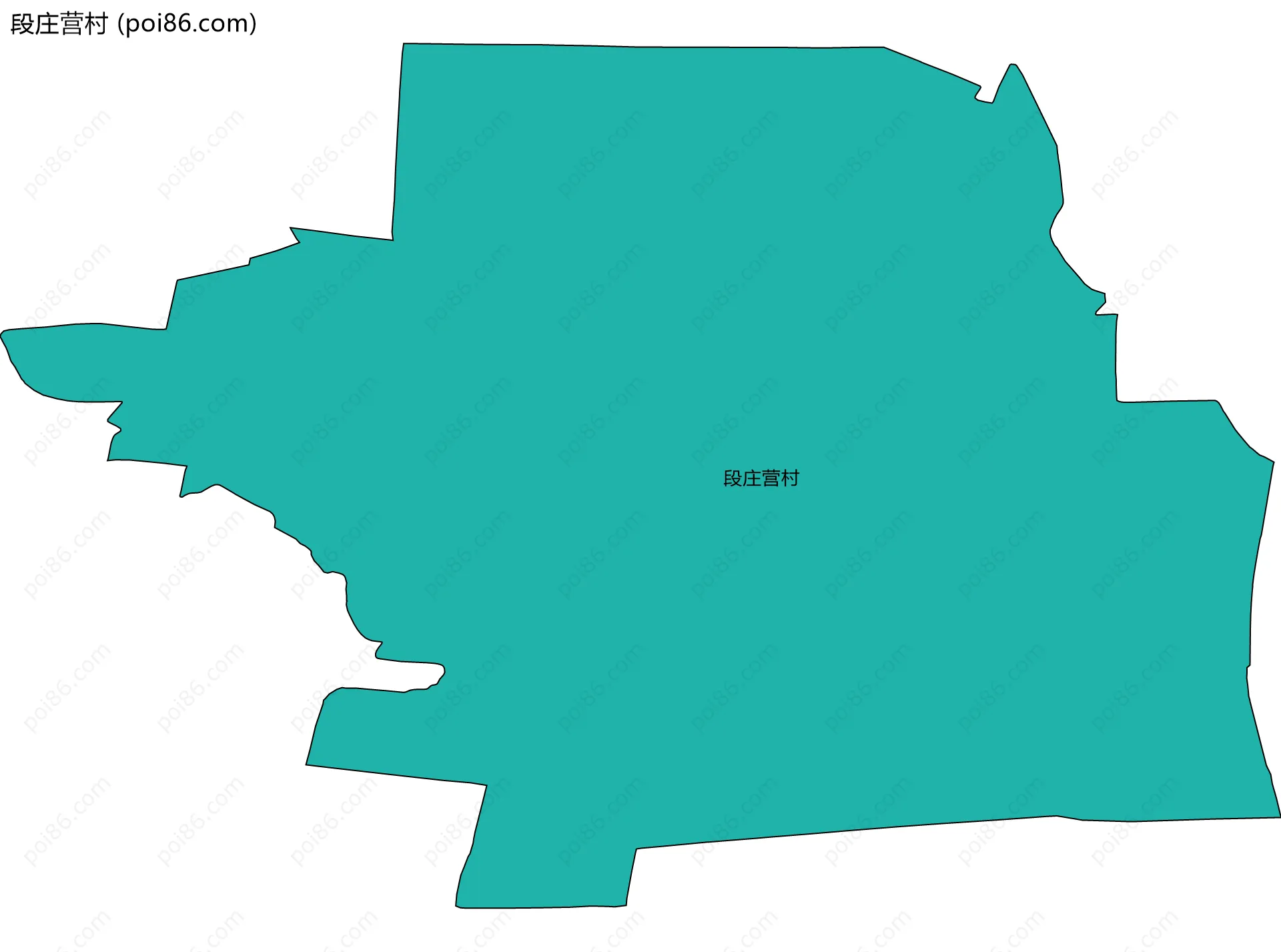 段庄营村边界地图