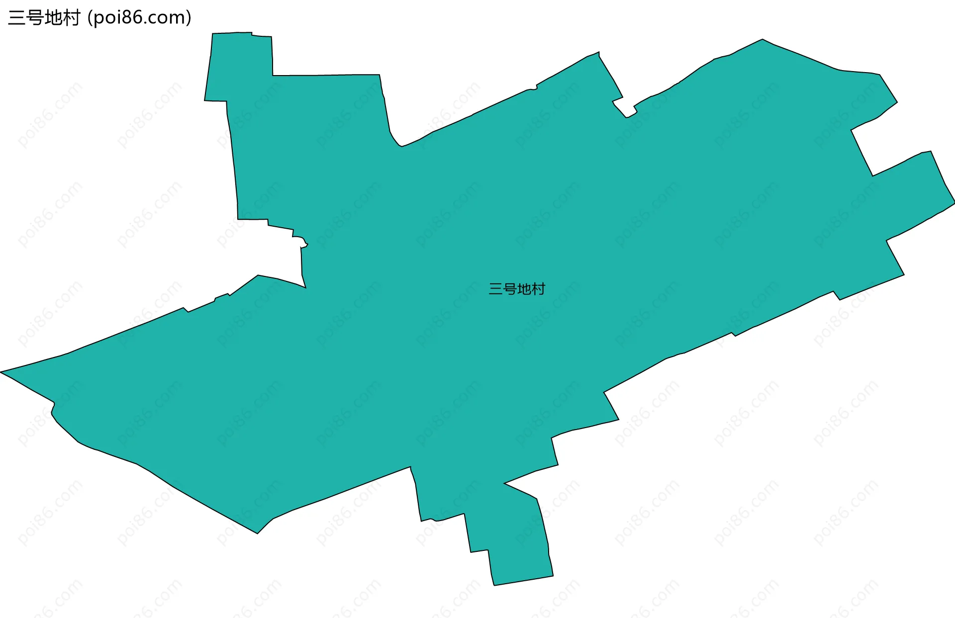 三号地村边界地图