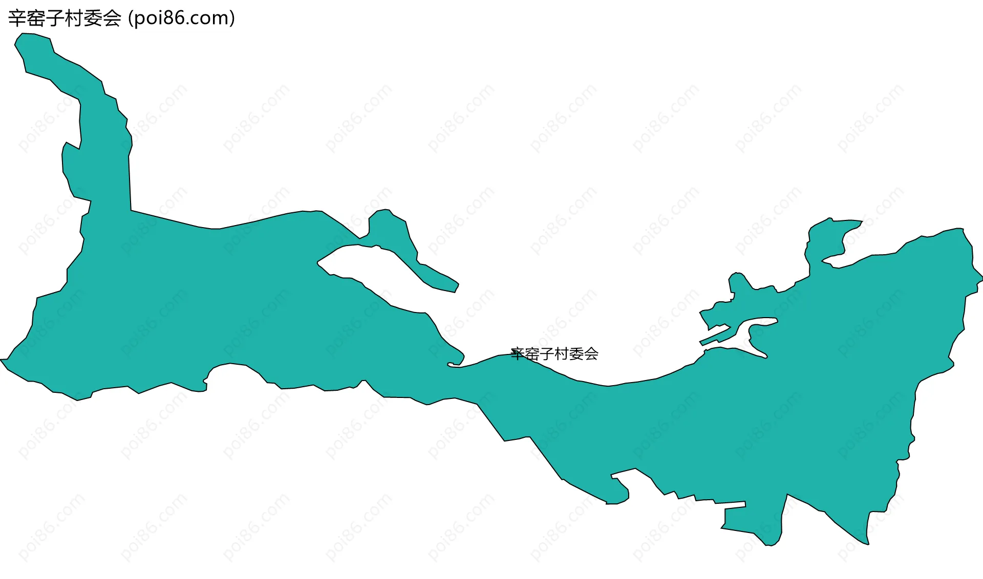 辛窑子村委会边界地图