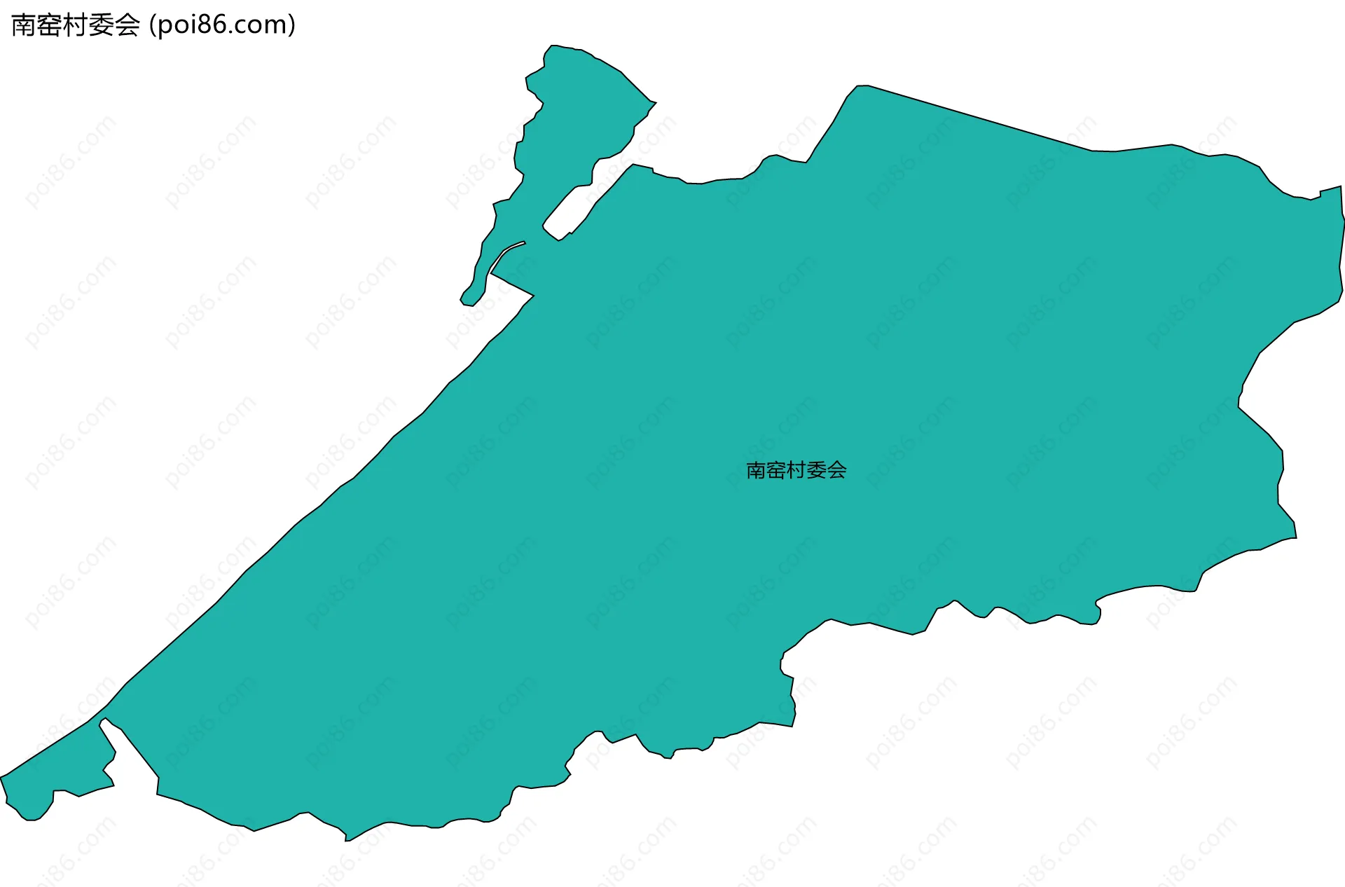 南窑村委会边界地图