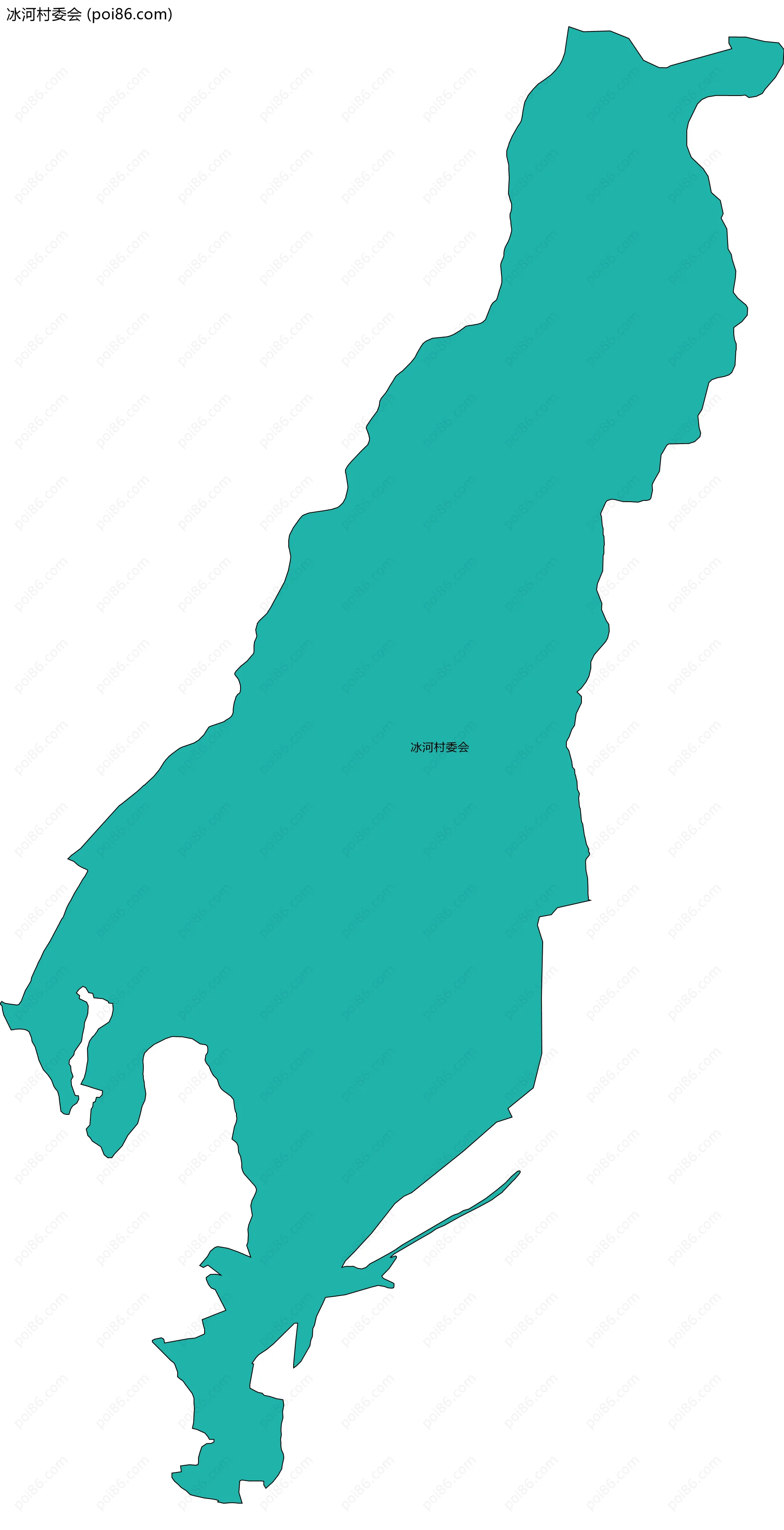 冰河村委会边界地图