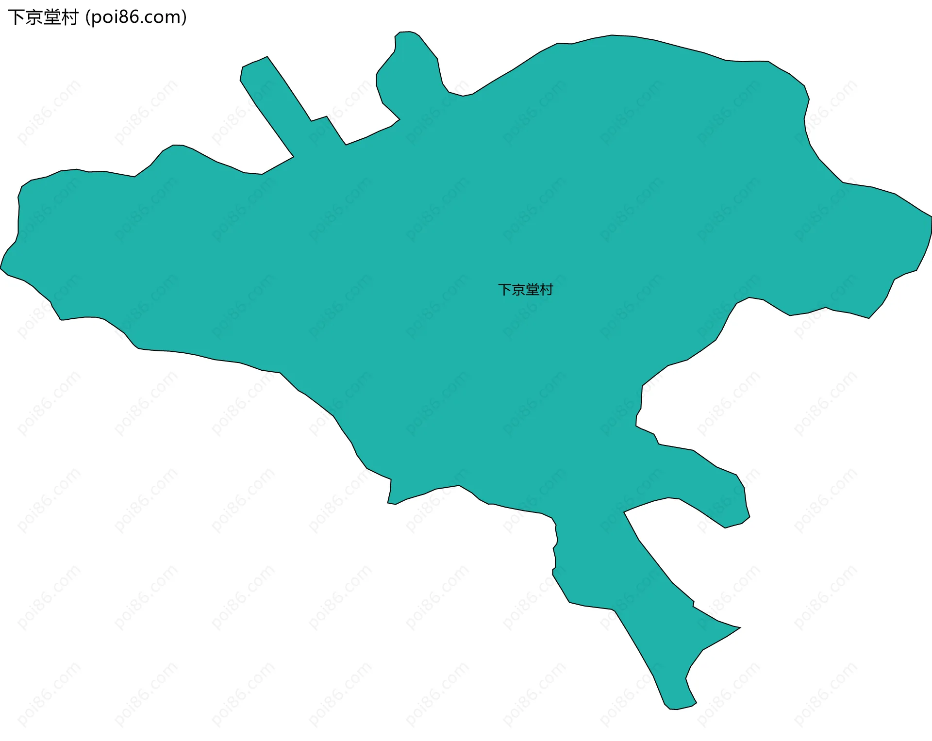 下京堂村边界地图