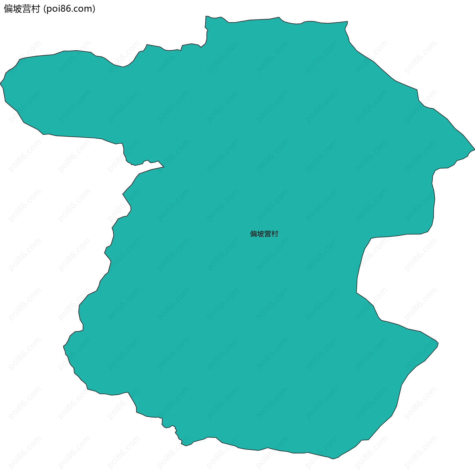 偏坡营村边界地图