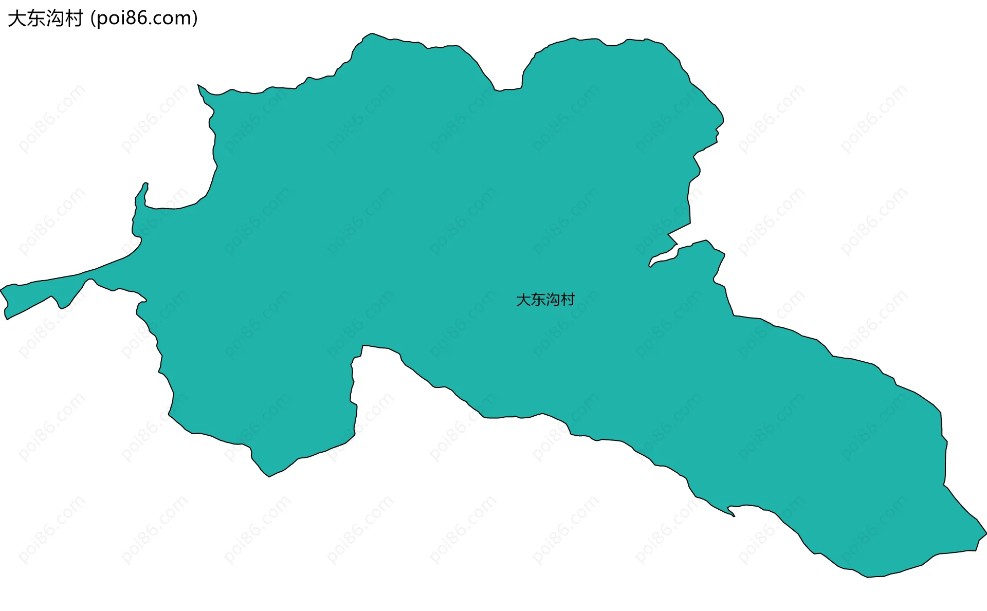 大东沟村边界地图