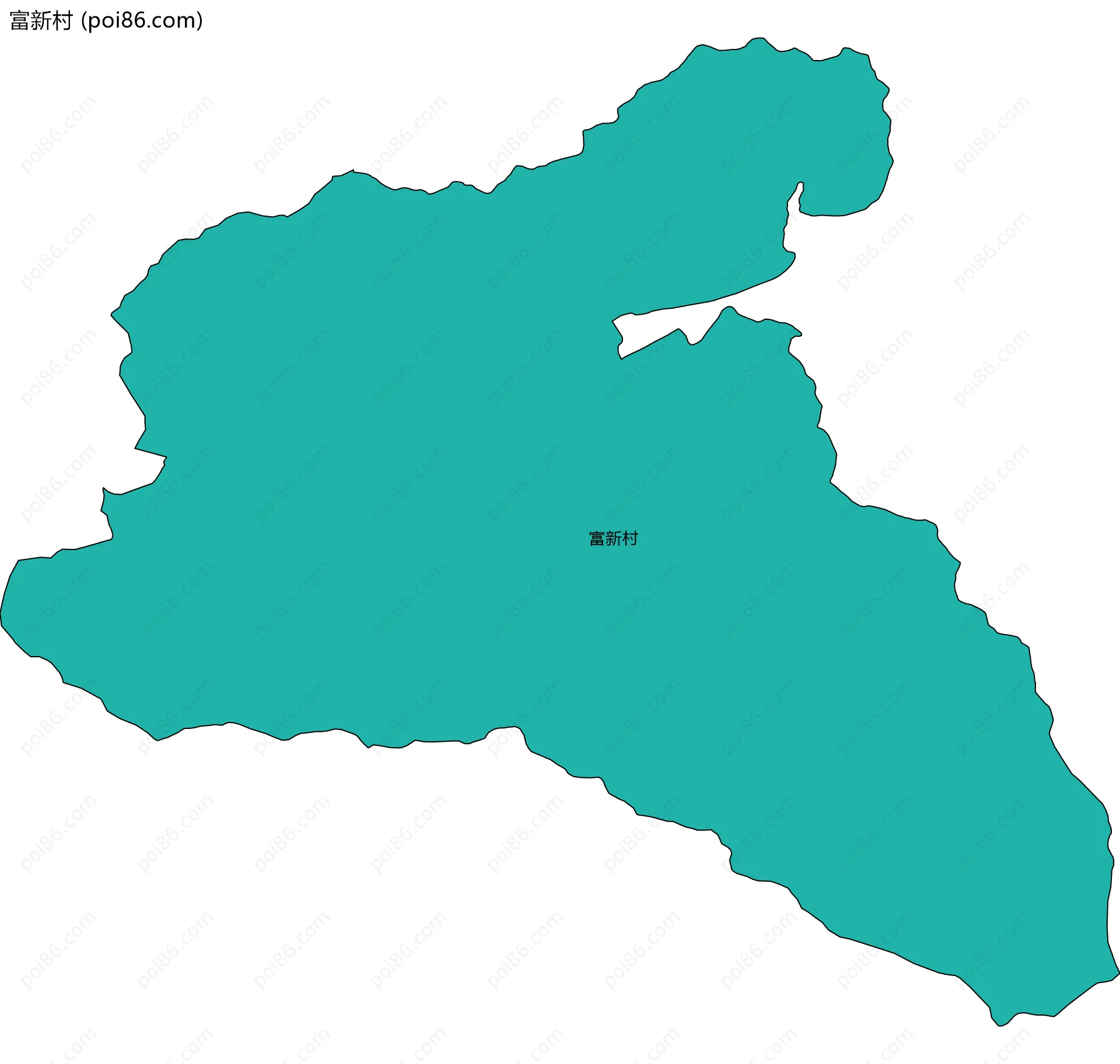 富新村边界地图