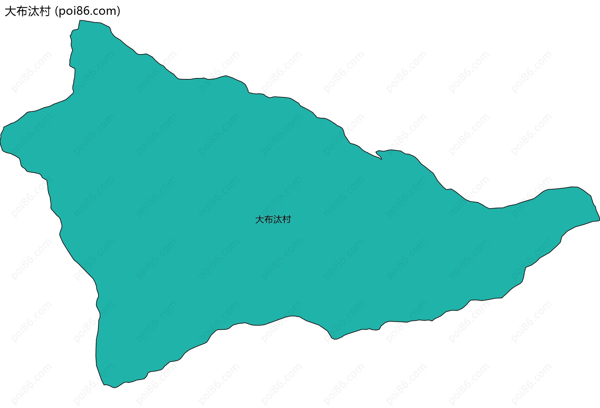 大布汰村边界地图