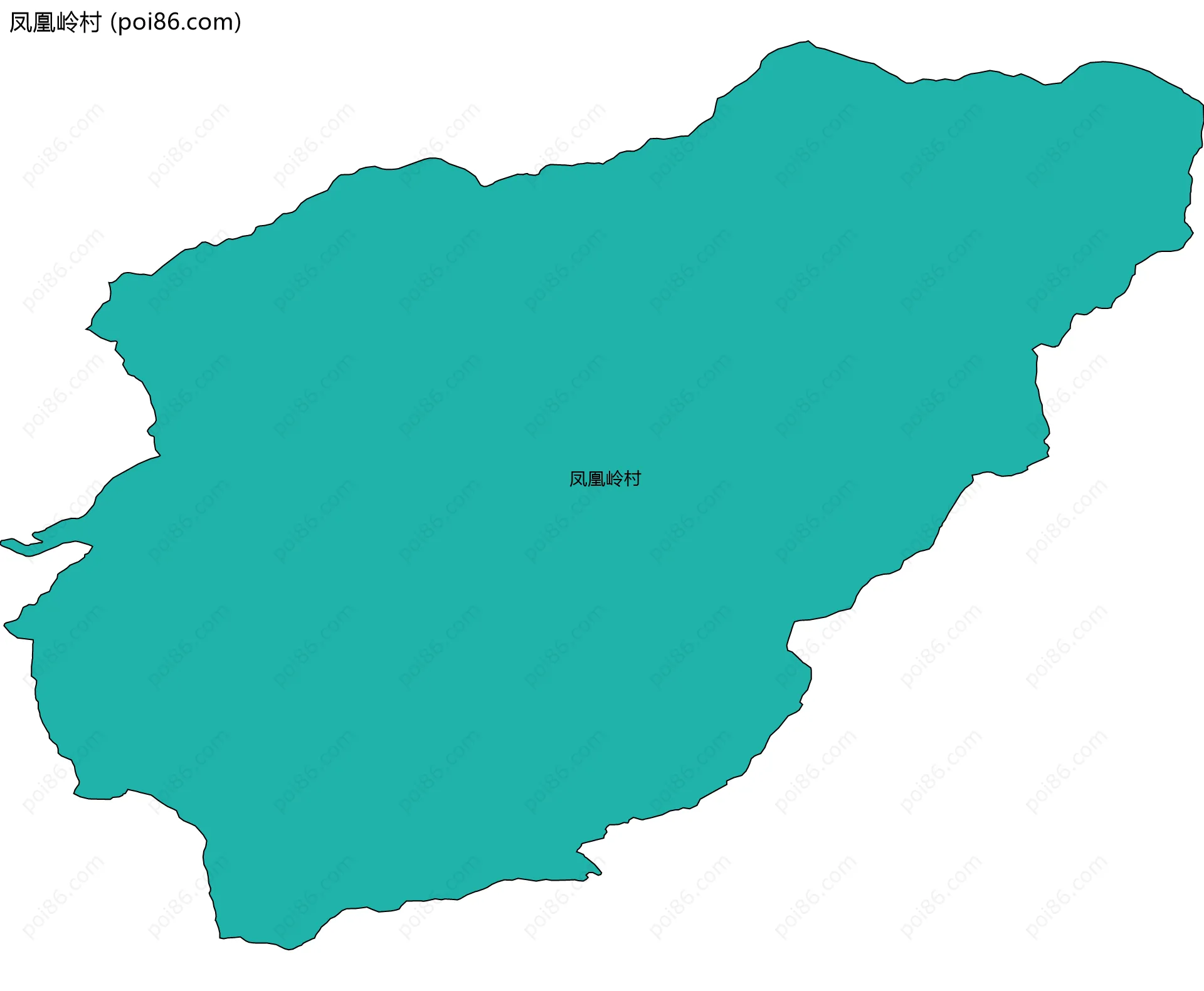 凤凰岭村边界地图