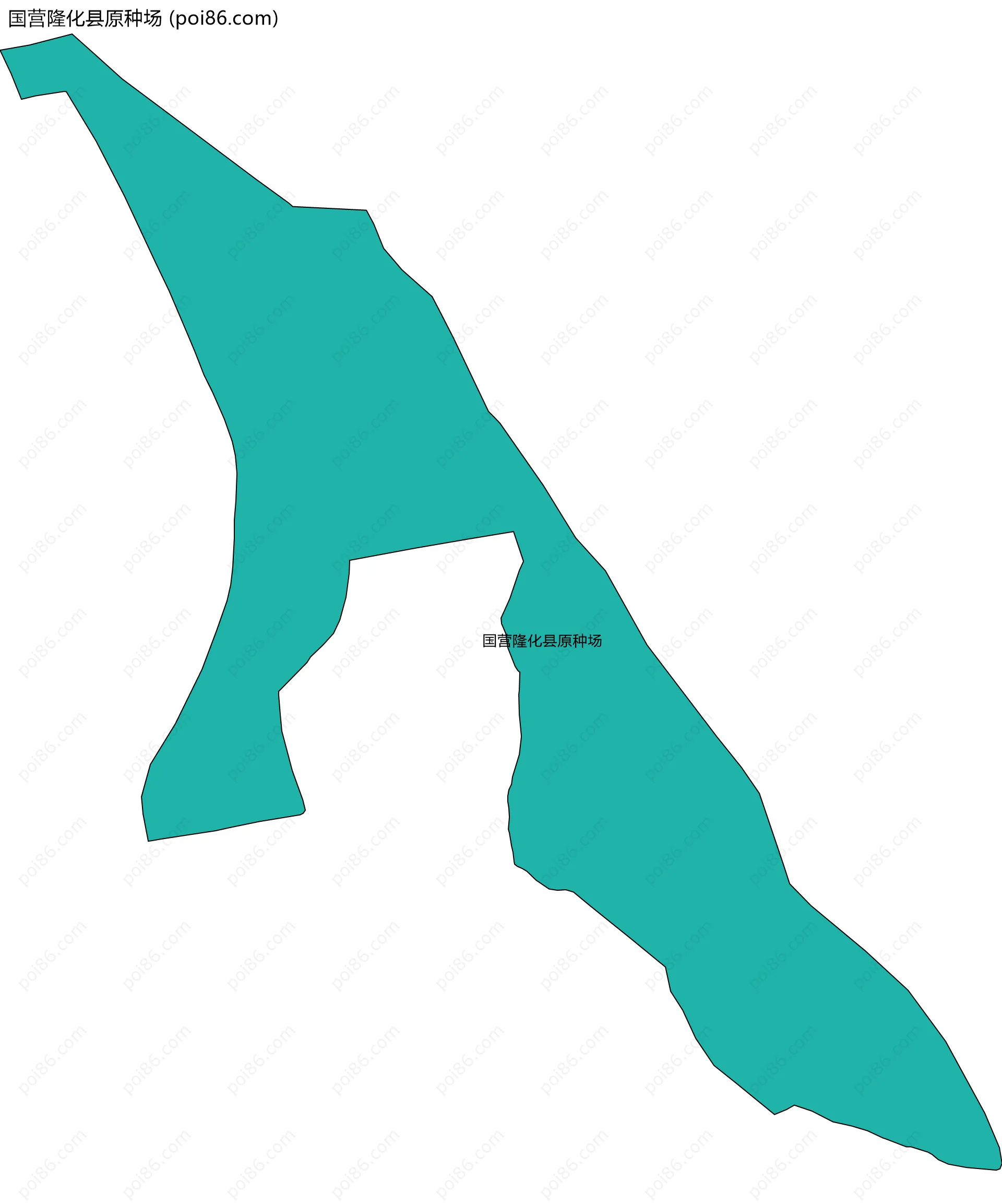 国营隆化县原种场边界地图