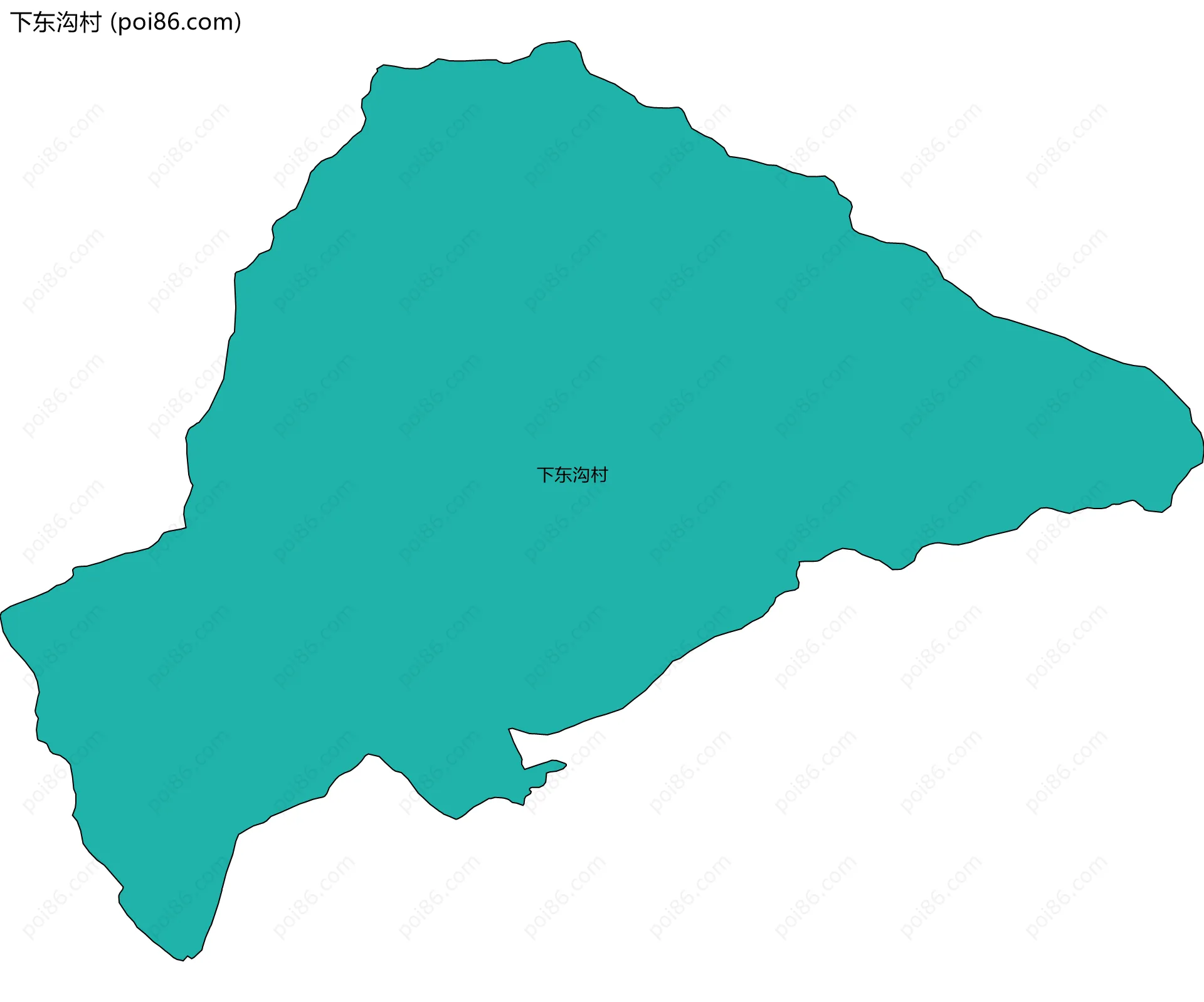 下东沟村边界地图