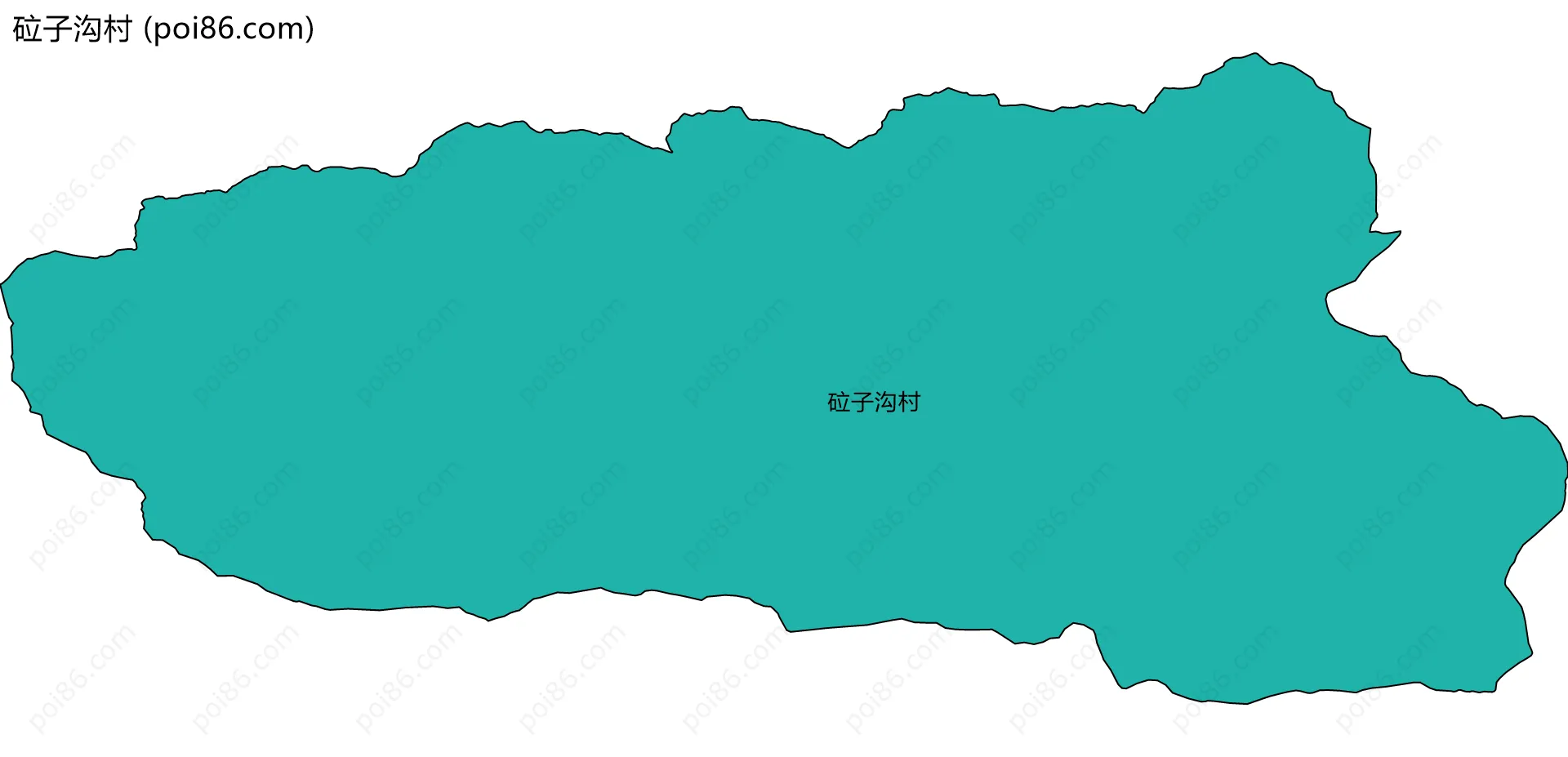 砬子沟村边界地图