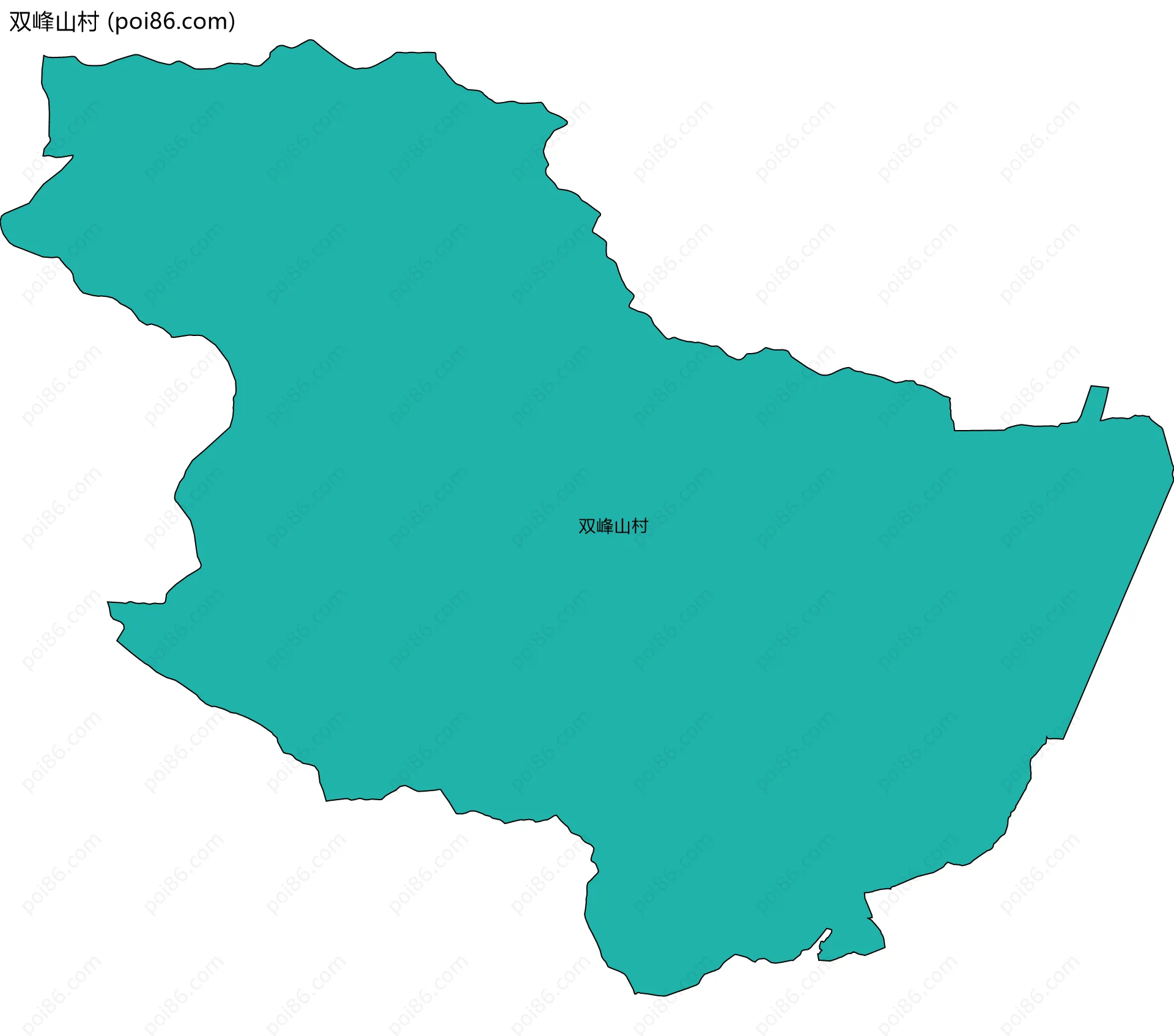 双峰山村边界地图