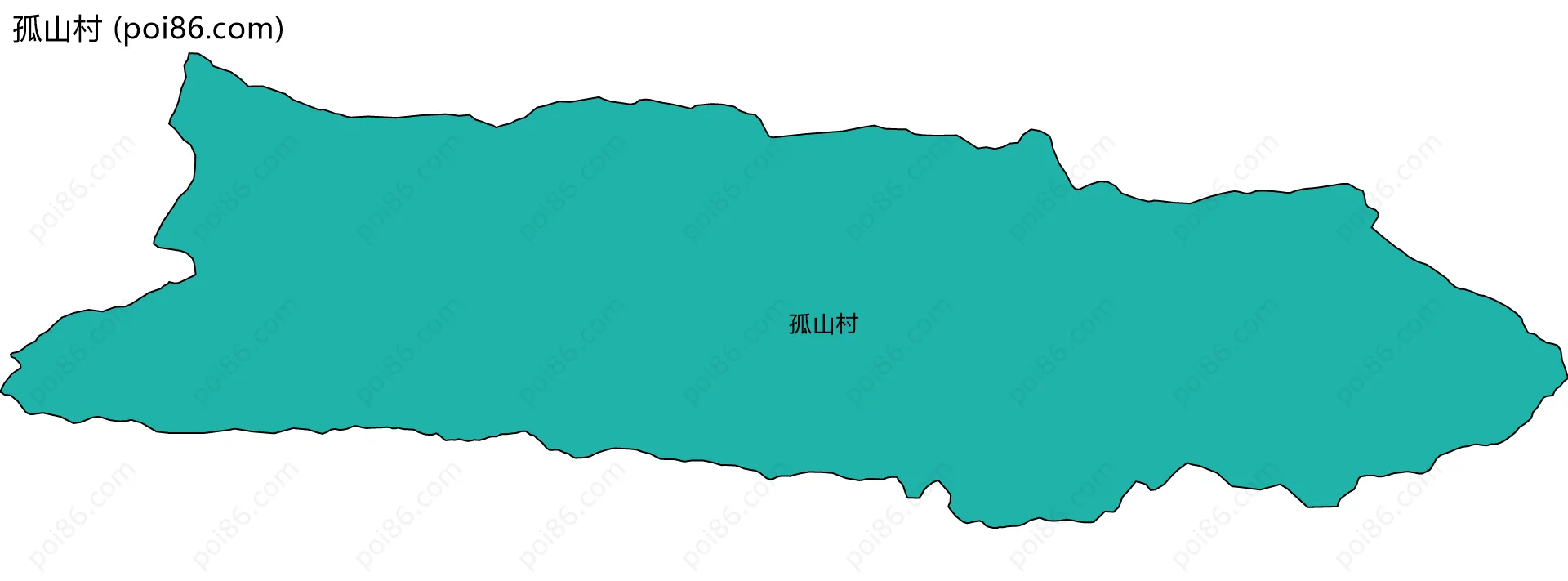 孤山村边界地图