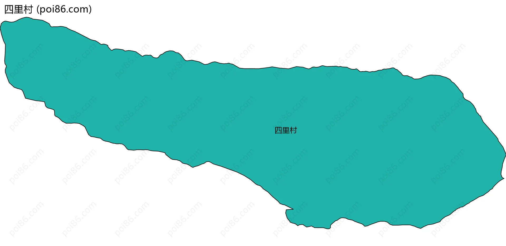 四里村边界地图