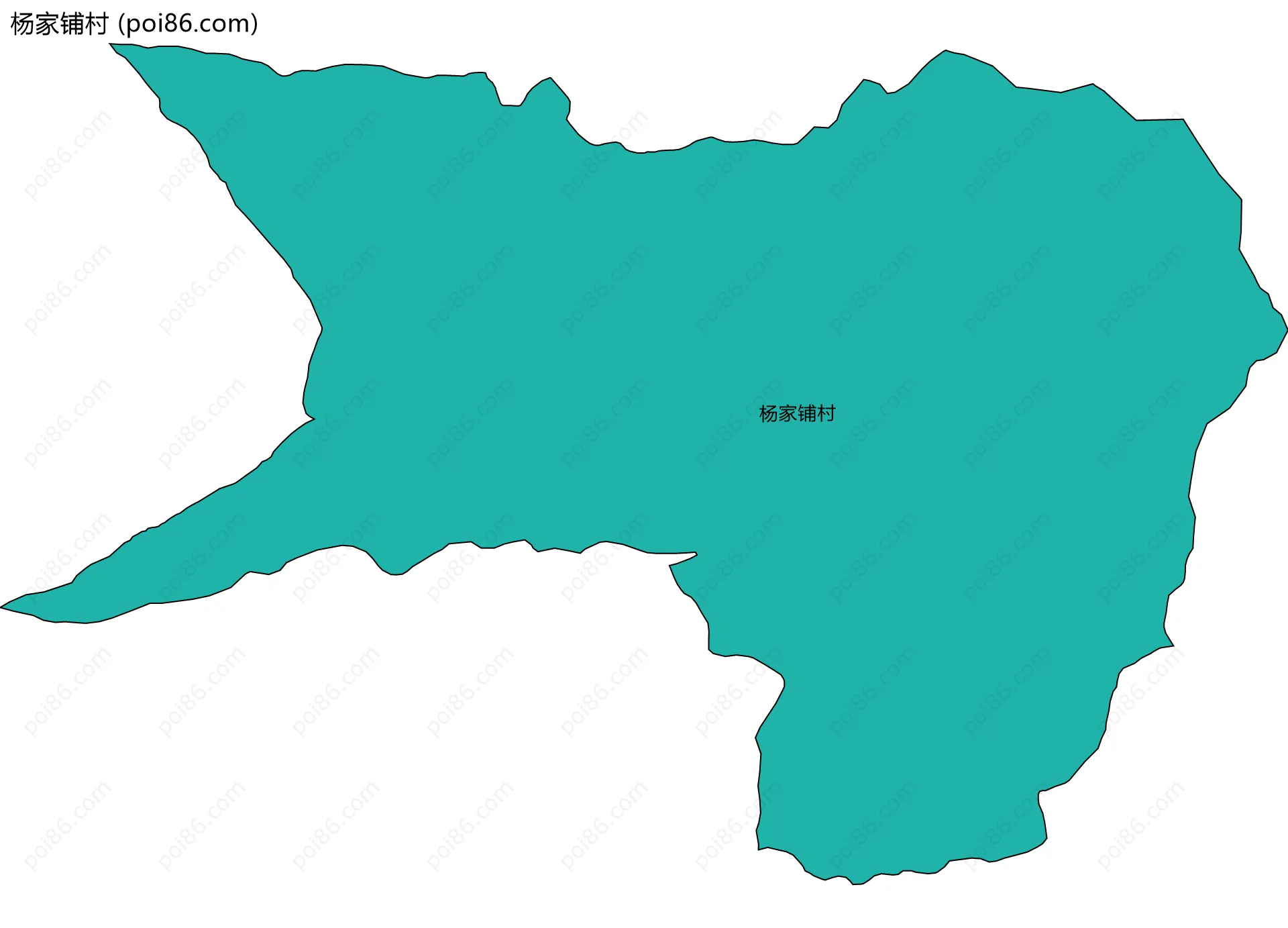杨家铺村边界地图
