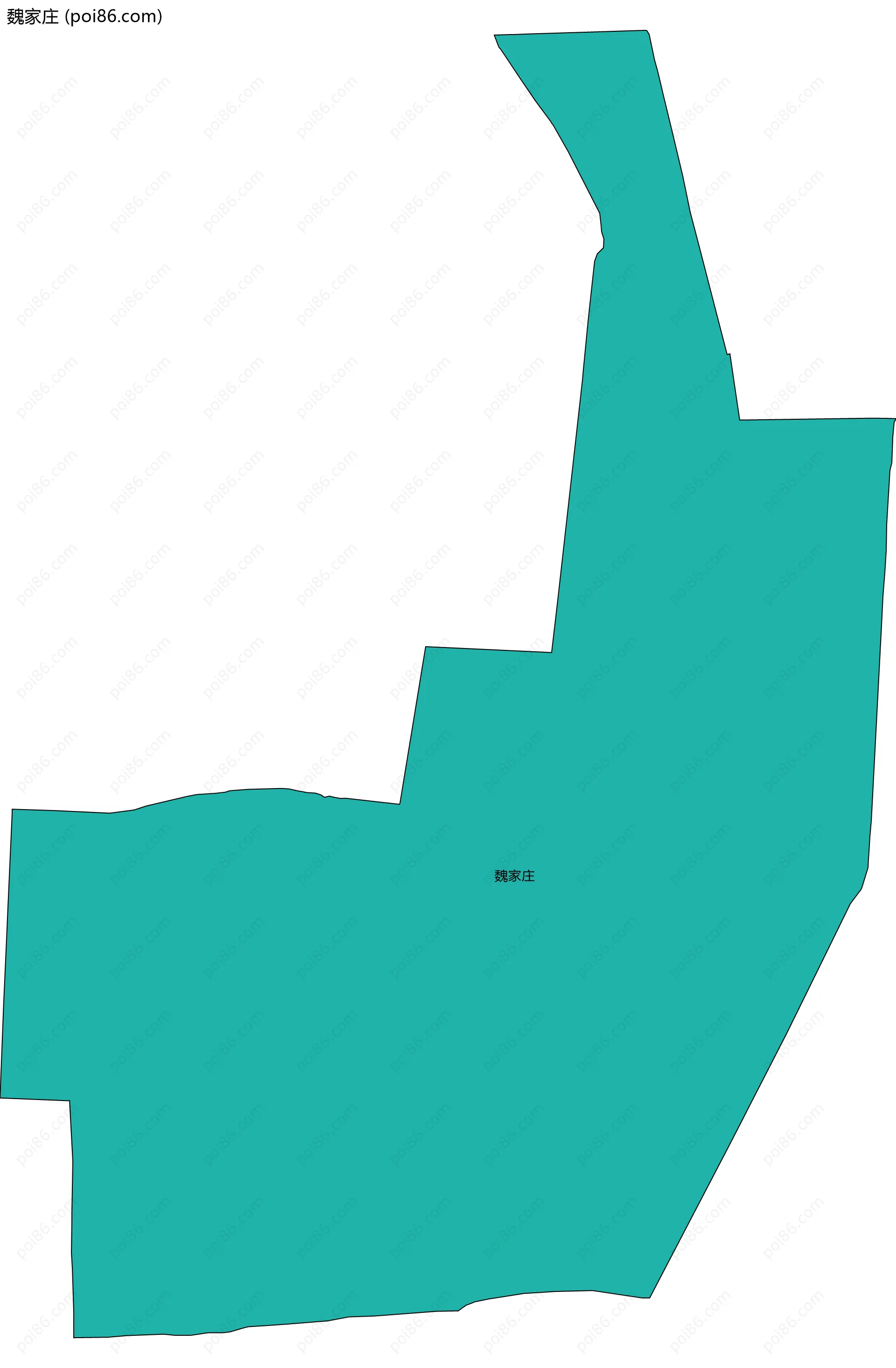 魏家庄边界地图