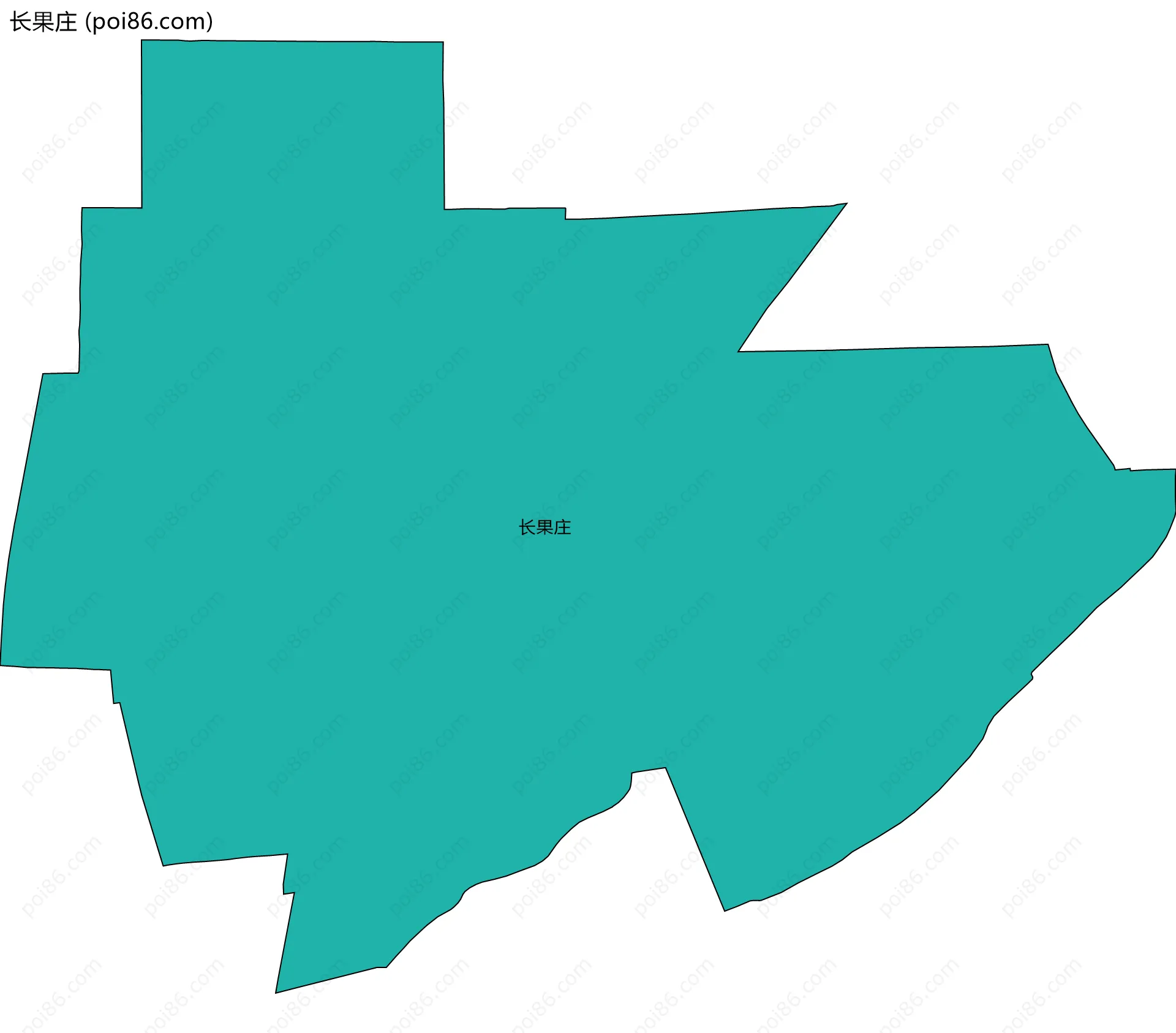长果庄边界地图