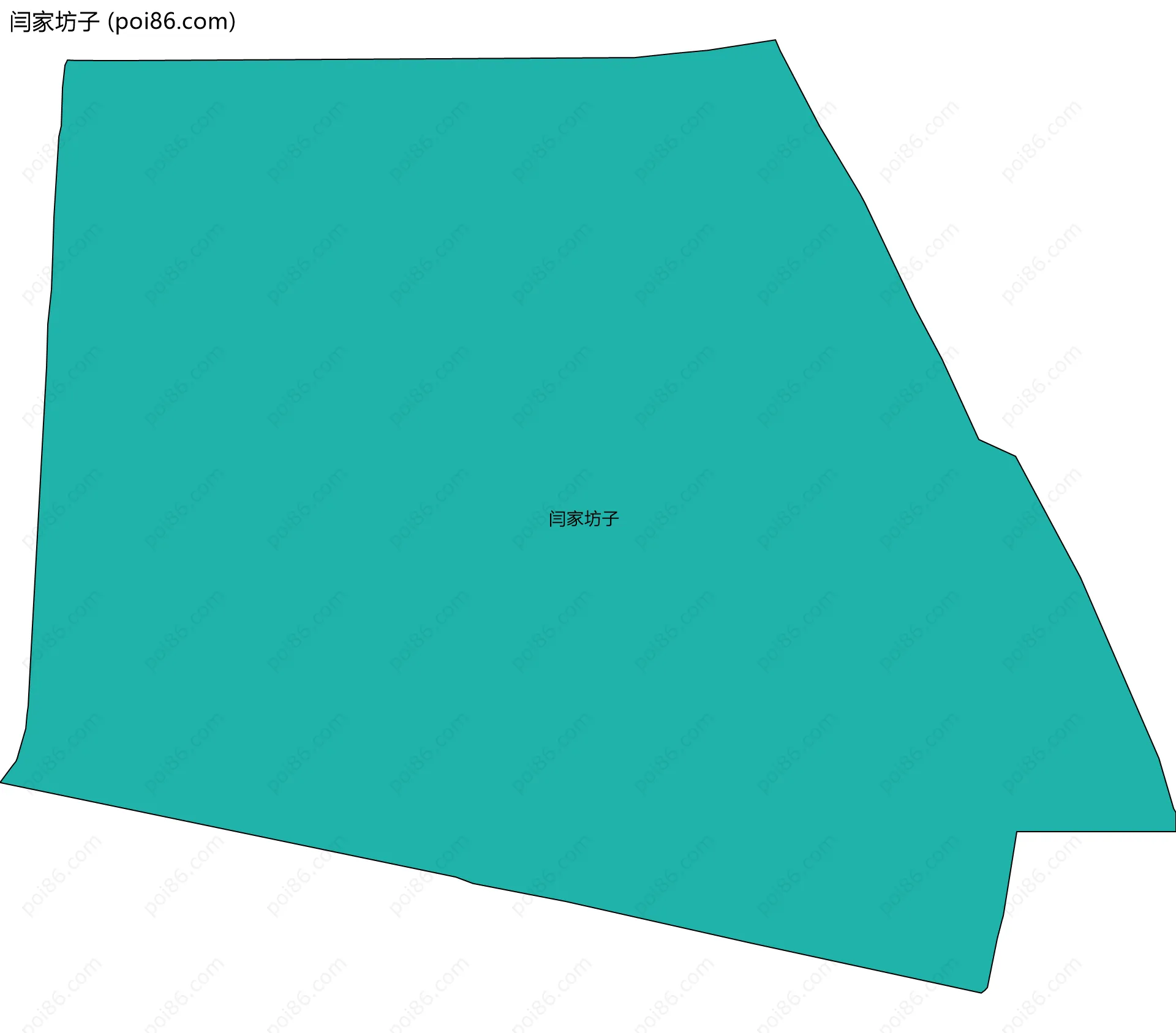 闫家坊子边界地图