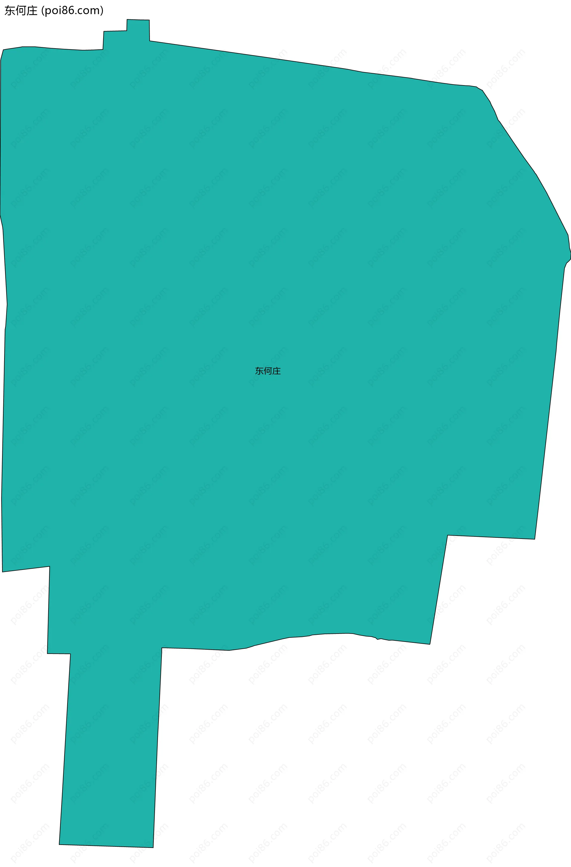 东何庄边界地图