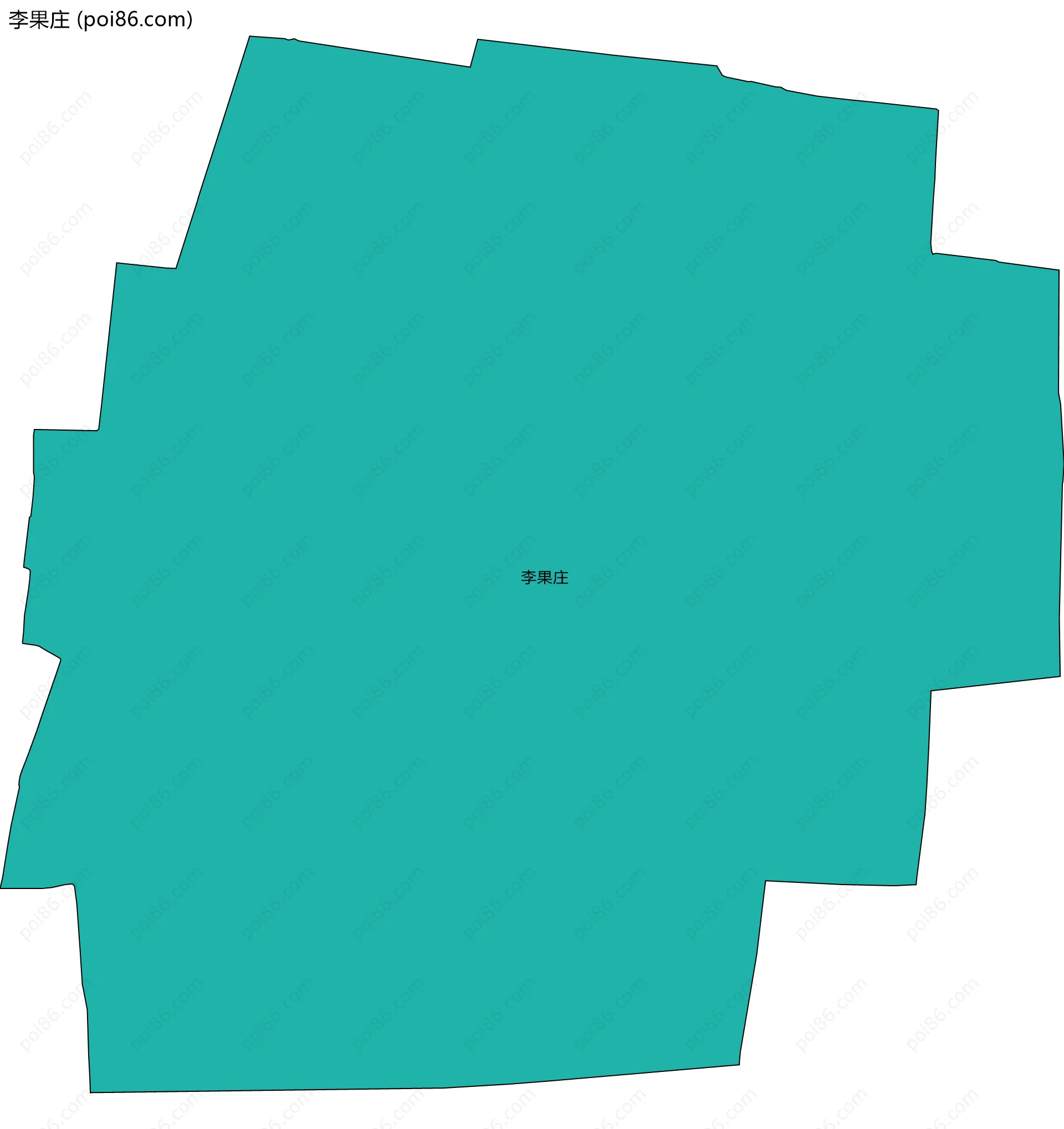 李果庄边界地图