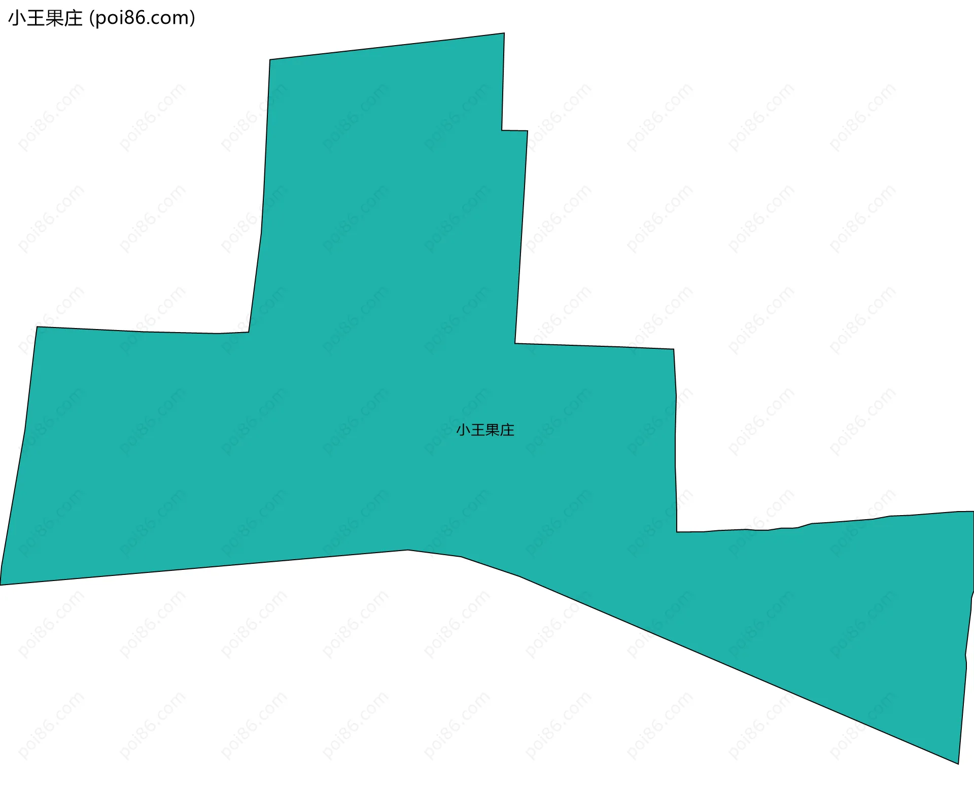 小王果庄边界地图