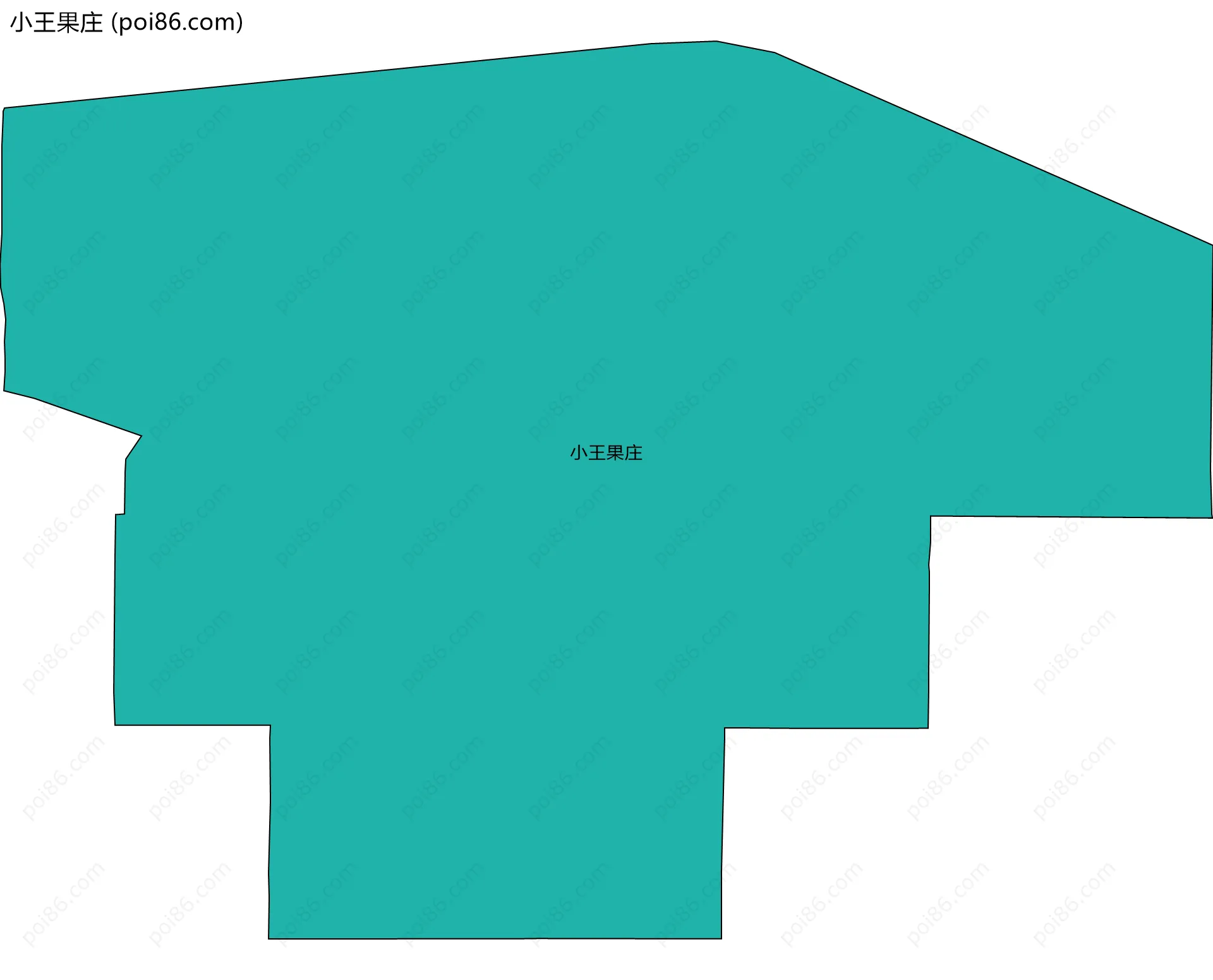 小王果庄边界地图