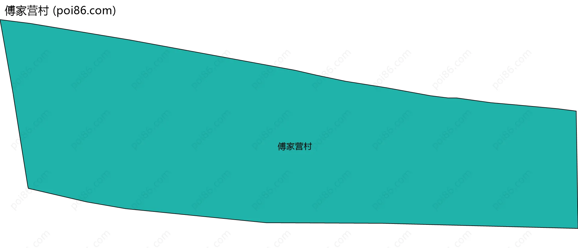 傅家营村边界地图