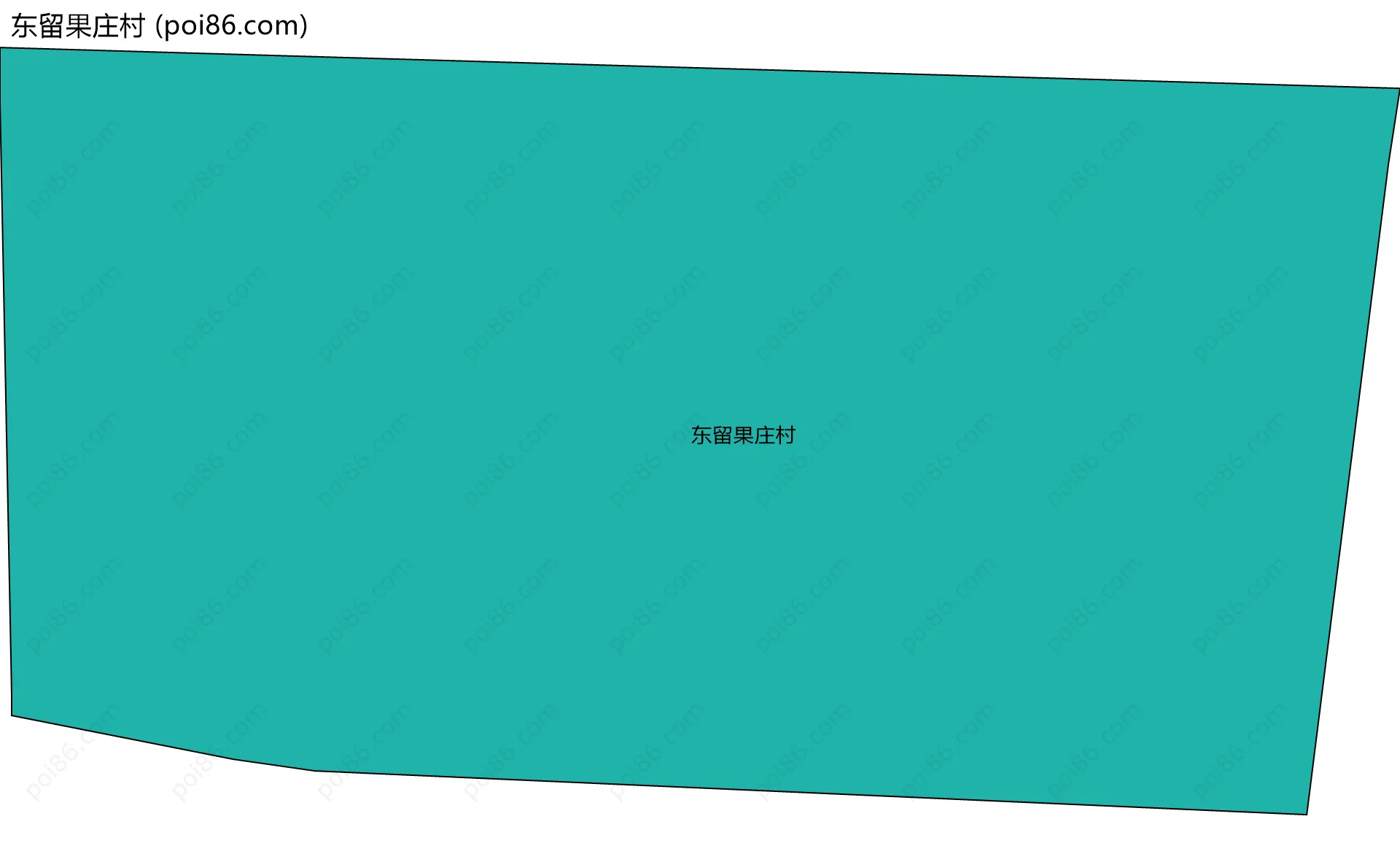 东留果庄村边界地图