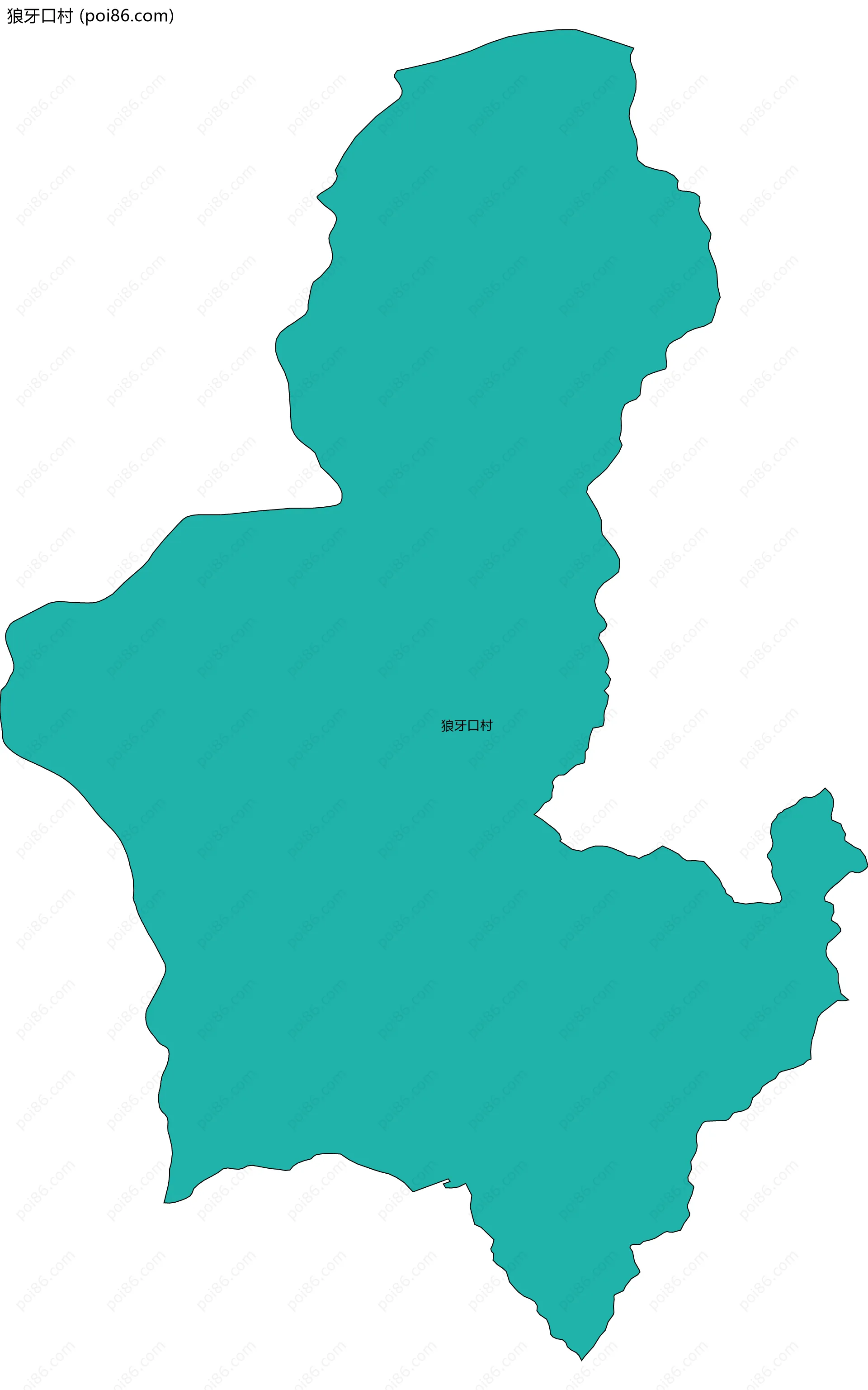 狼牙口村边界地图