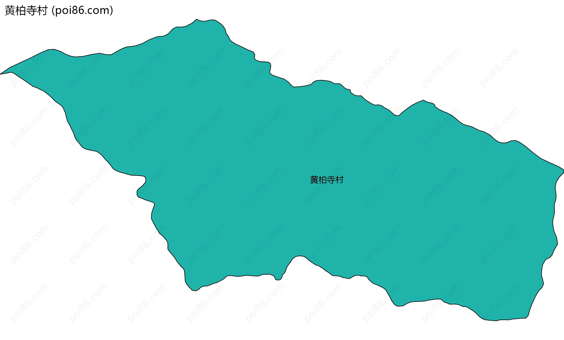 黄柏寺村边界地图