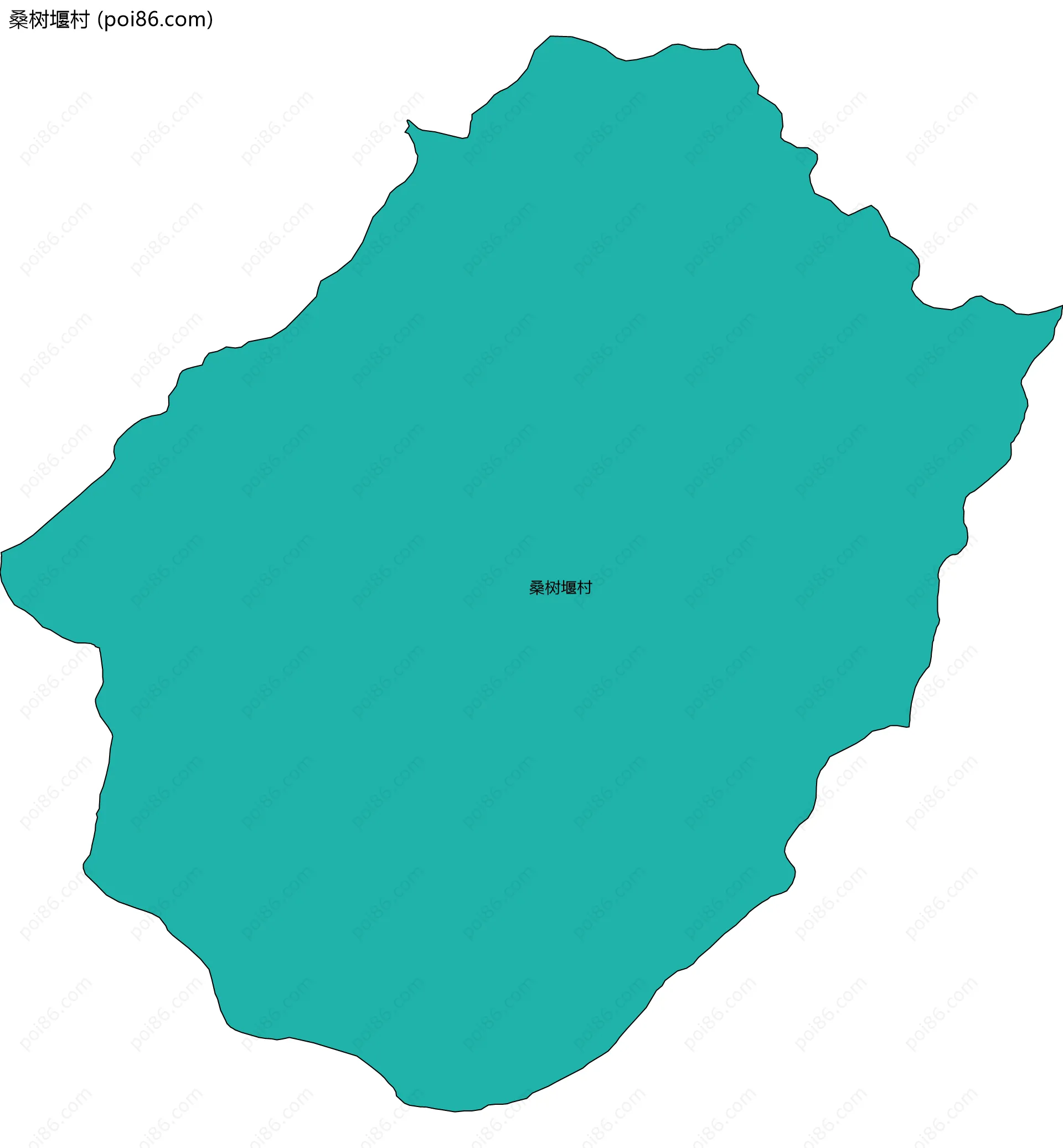 桑树堰村边界地图