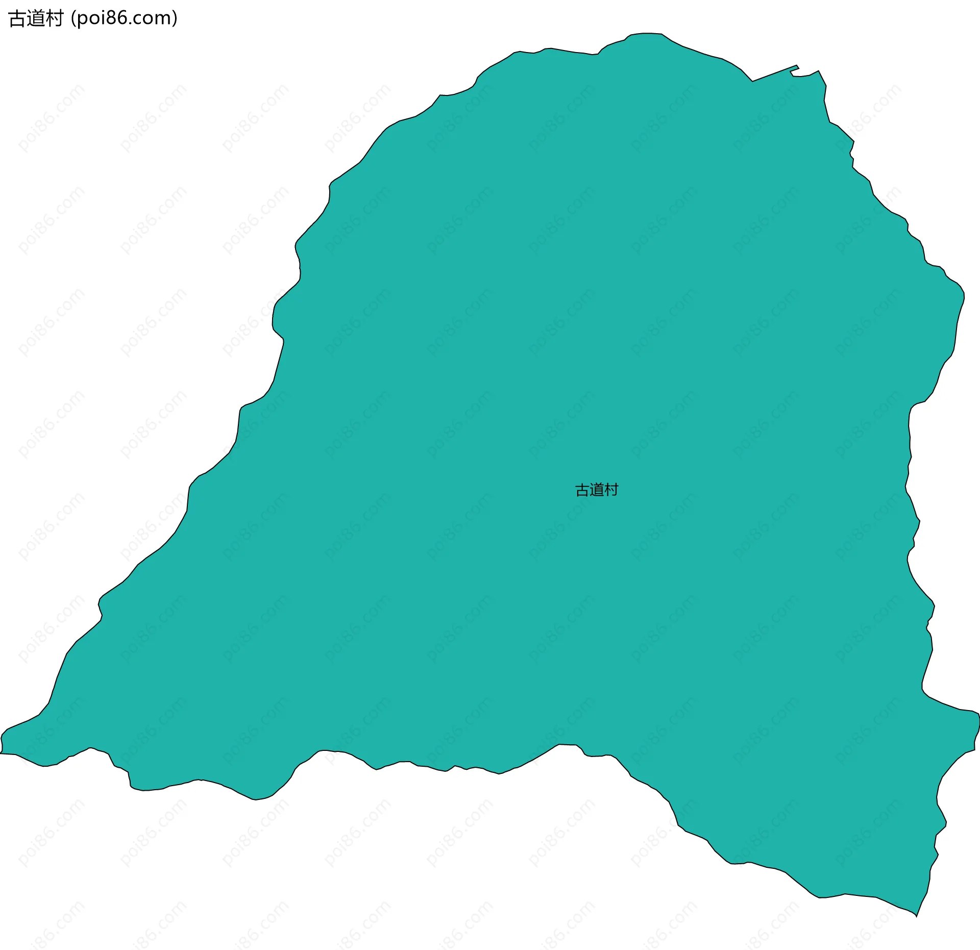 古道村边界地图