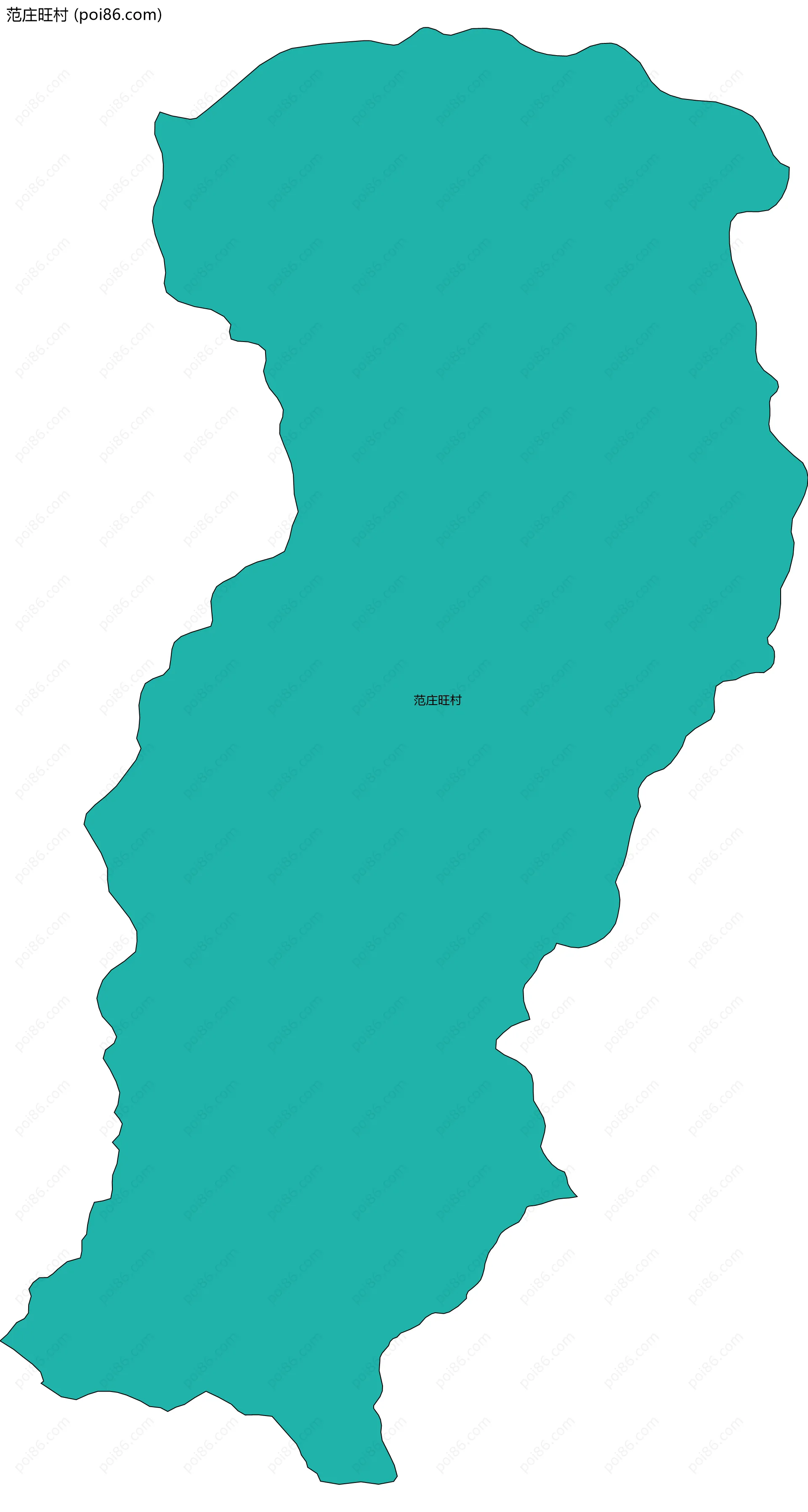 范庄旺村边界地图