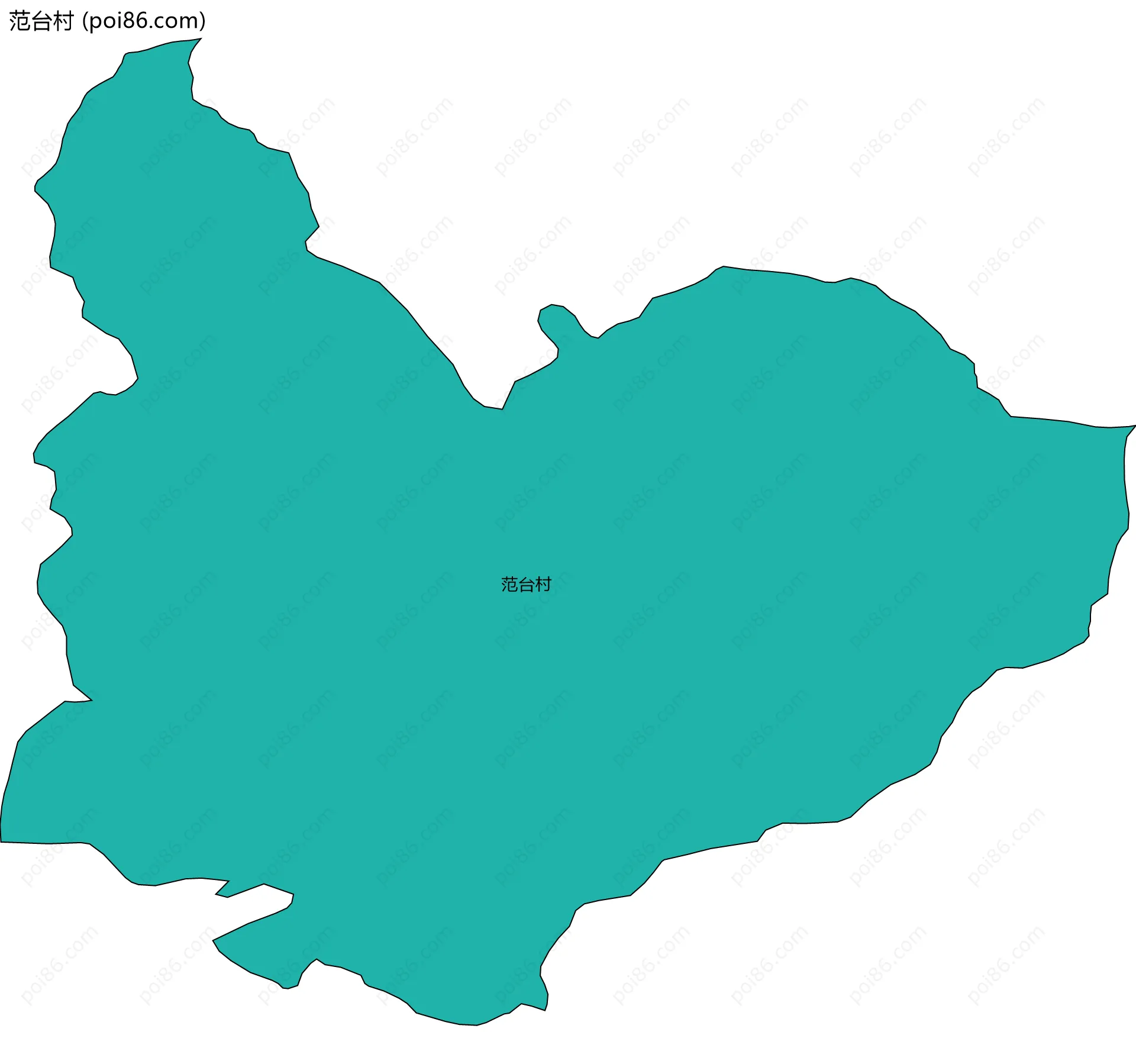 范台村边界地图