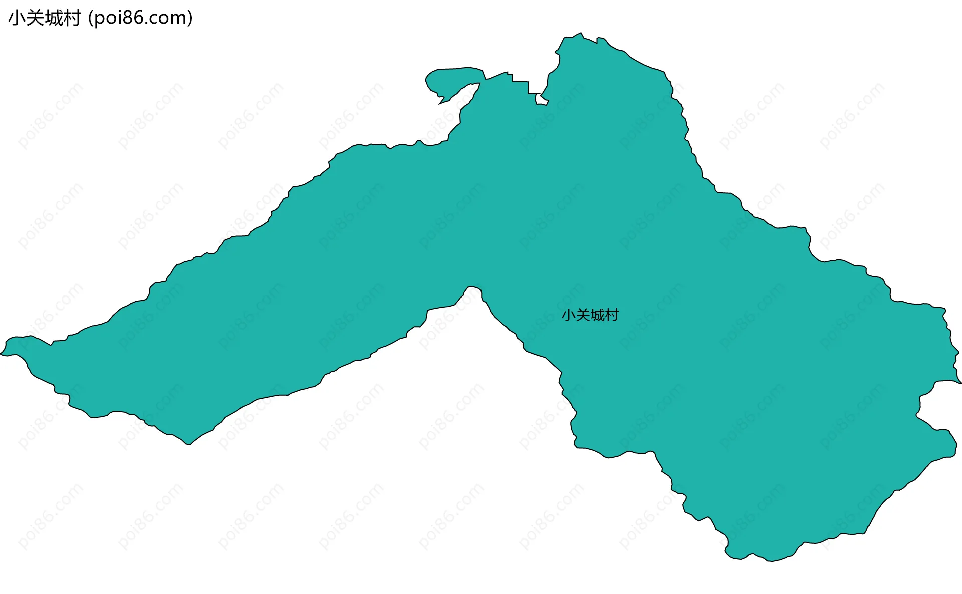 小关城村边界地图