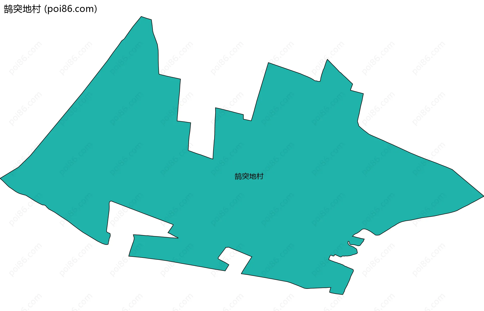 鹄突地村边界地图