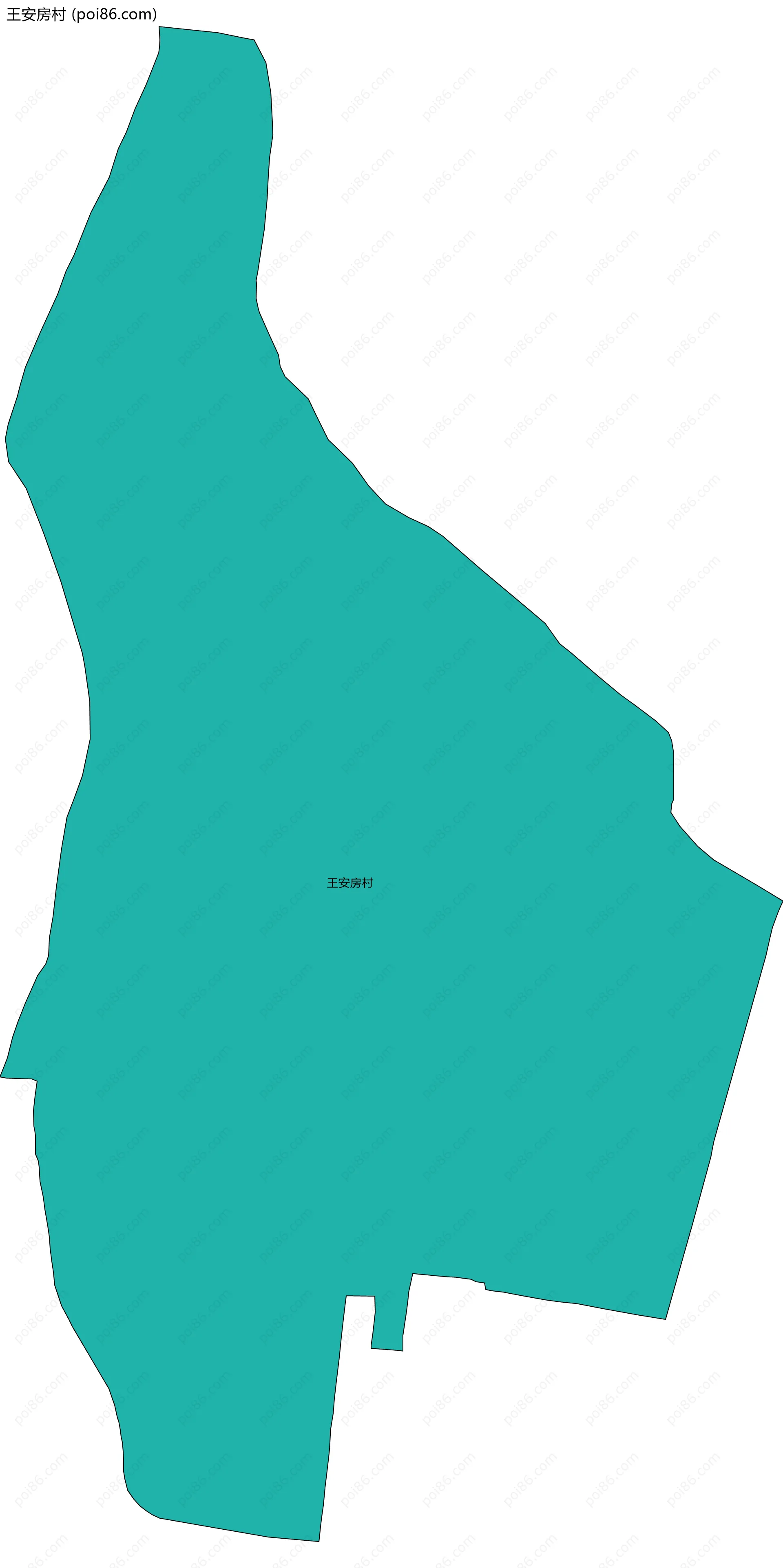 王安房村边界地图