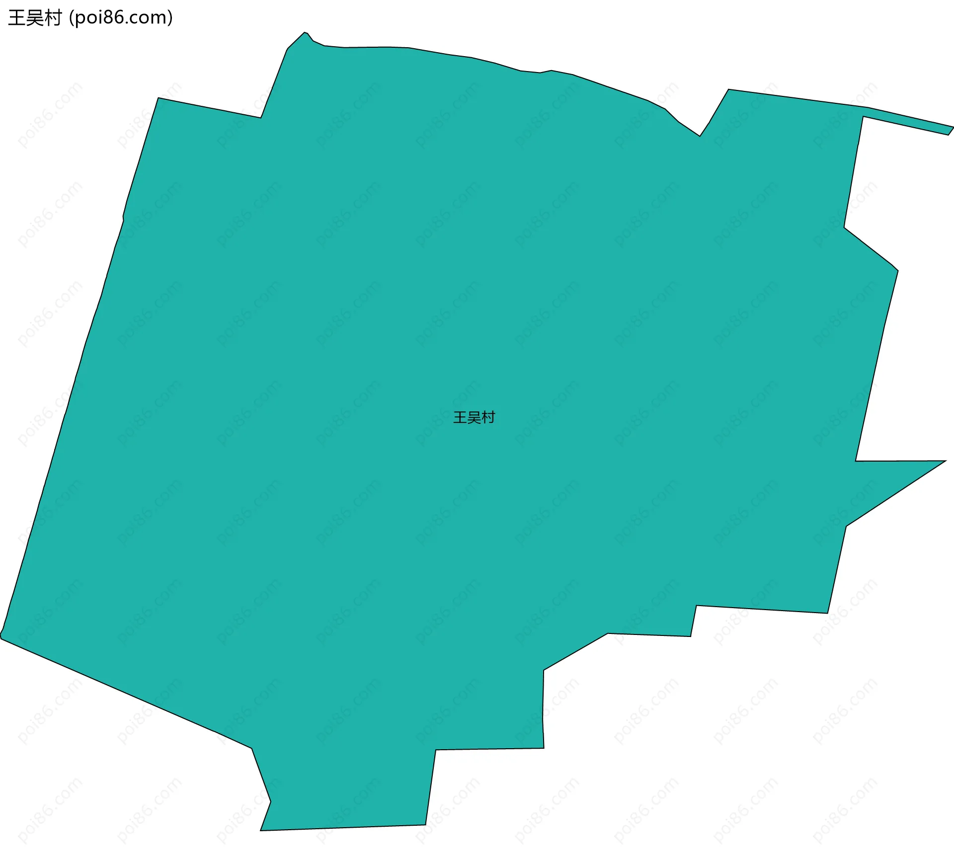 王吴村边界地图